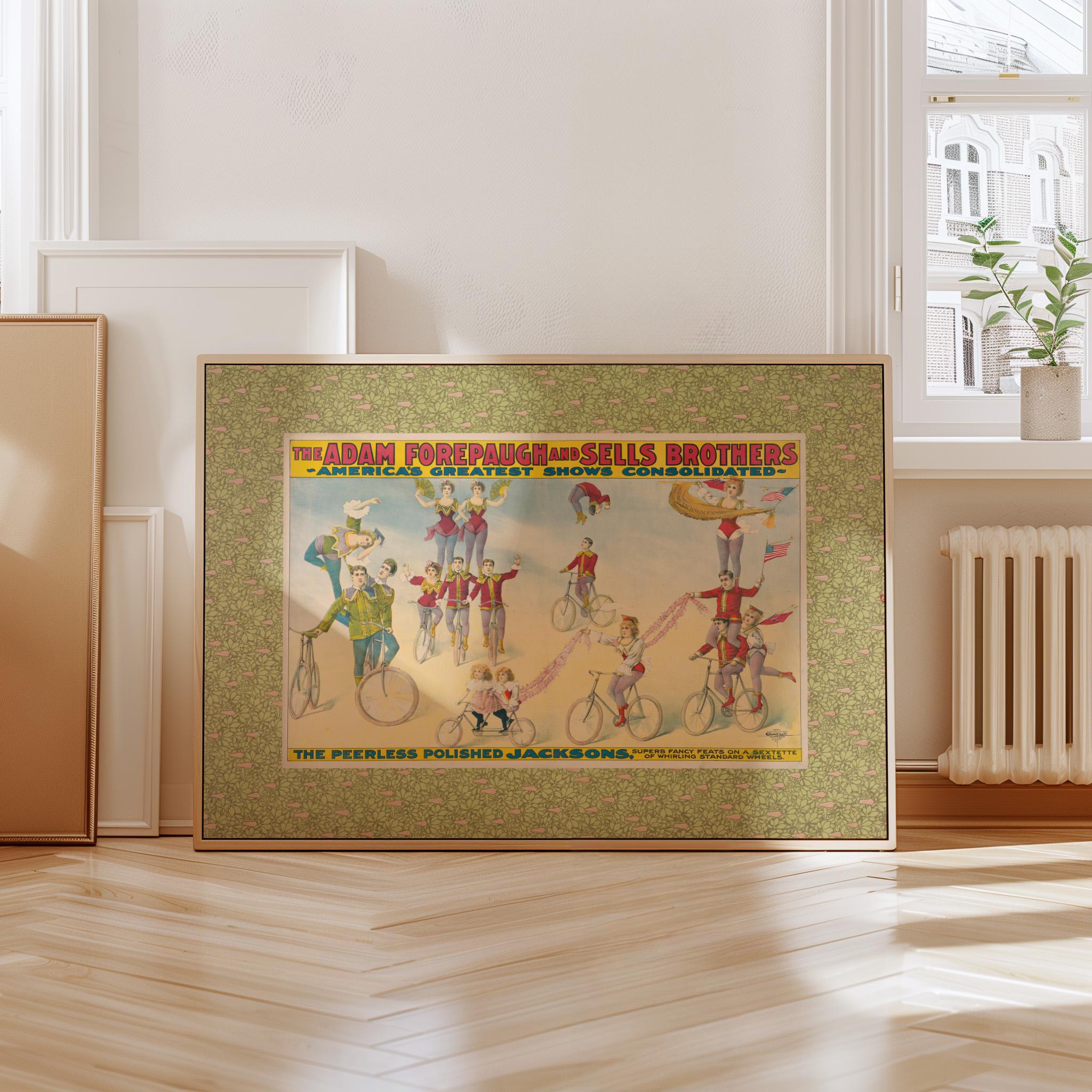 Circus Horizontal Digital Download, kids room, retro kids decor genre neutral baby wall art illustration, vintage nursery, playroom