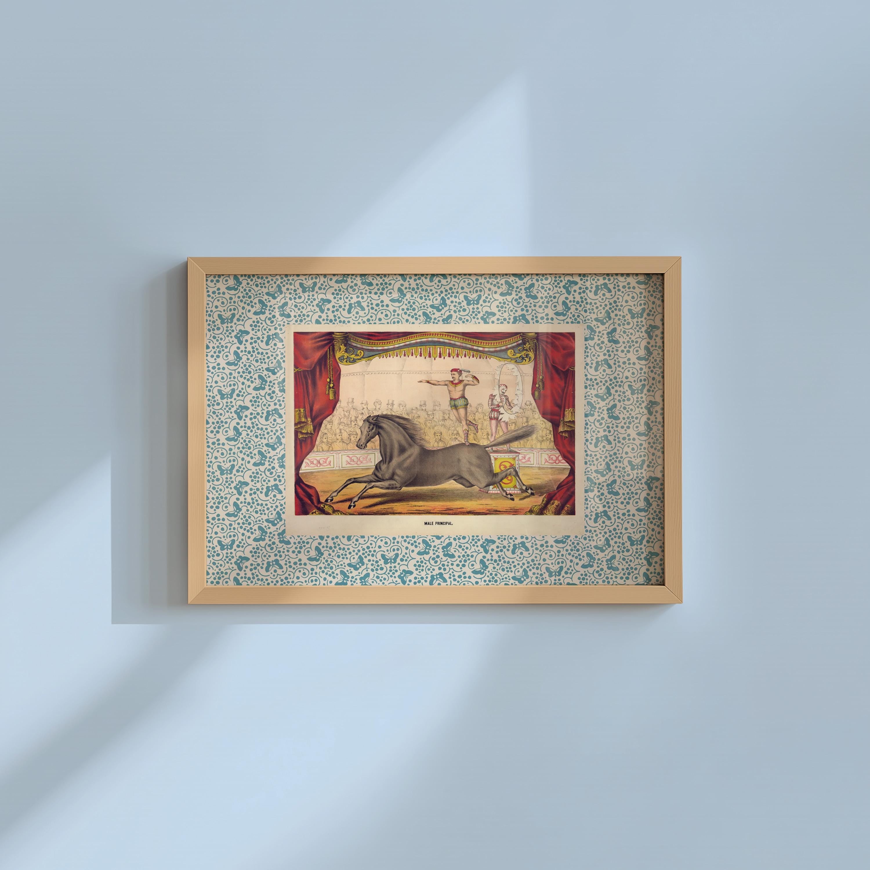 Circus Horizontal Digital Download, kids room, retro kids decor genre neutral baby wall art illustration, vintage nursery, playroom