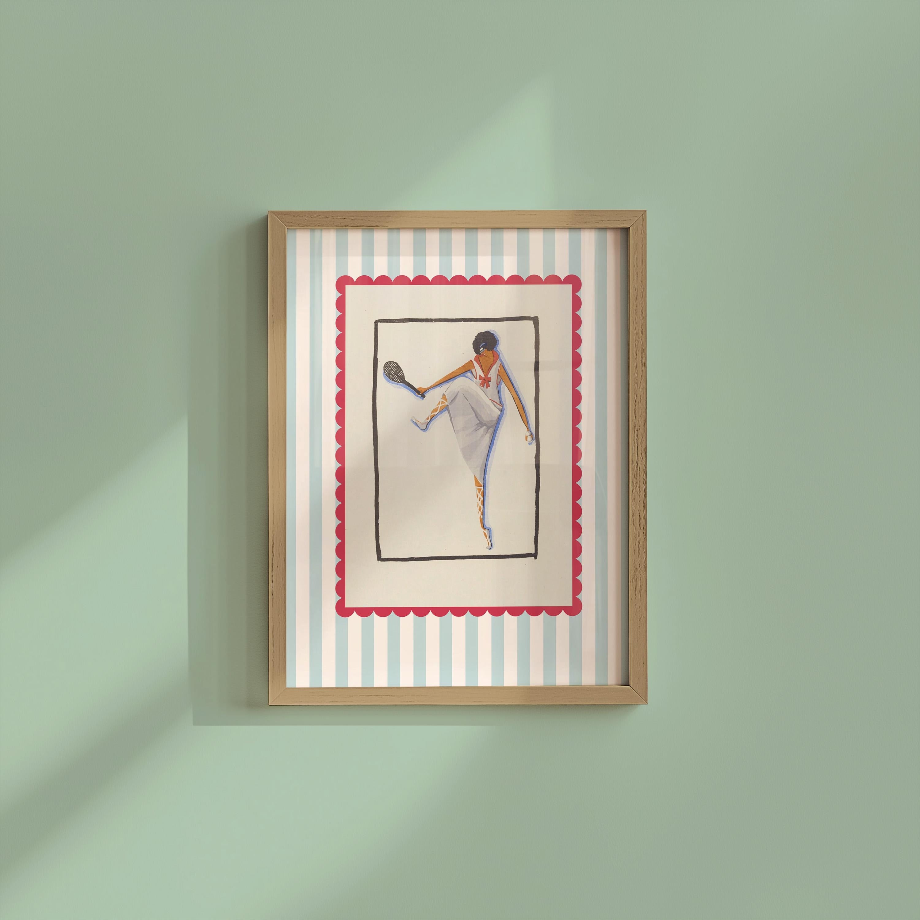 Art Deco Fashion Illustration, Vintage Wall Art, French Home Decor, Old Magazine Prints, 1920s art, tennis art print, golf decor
