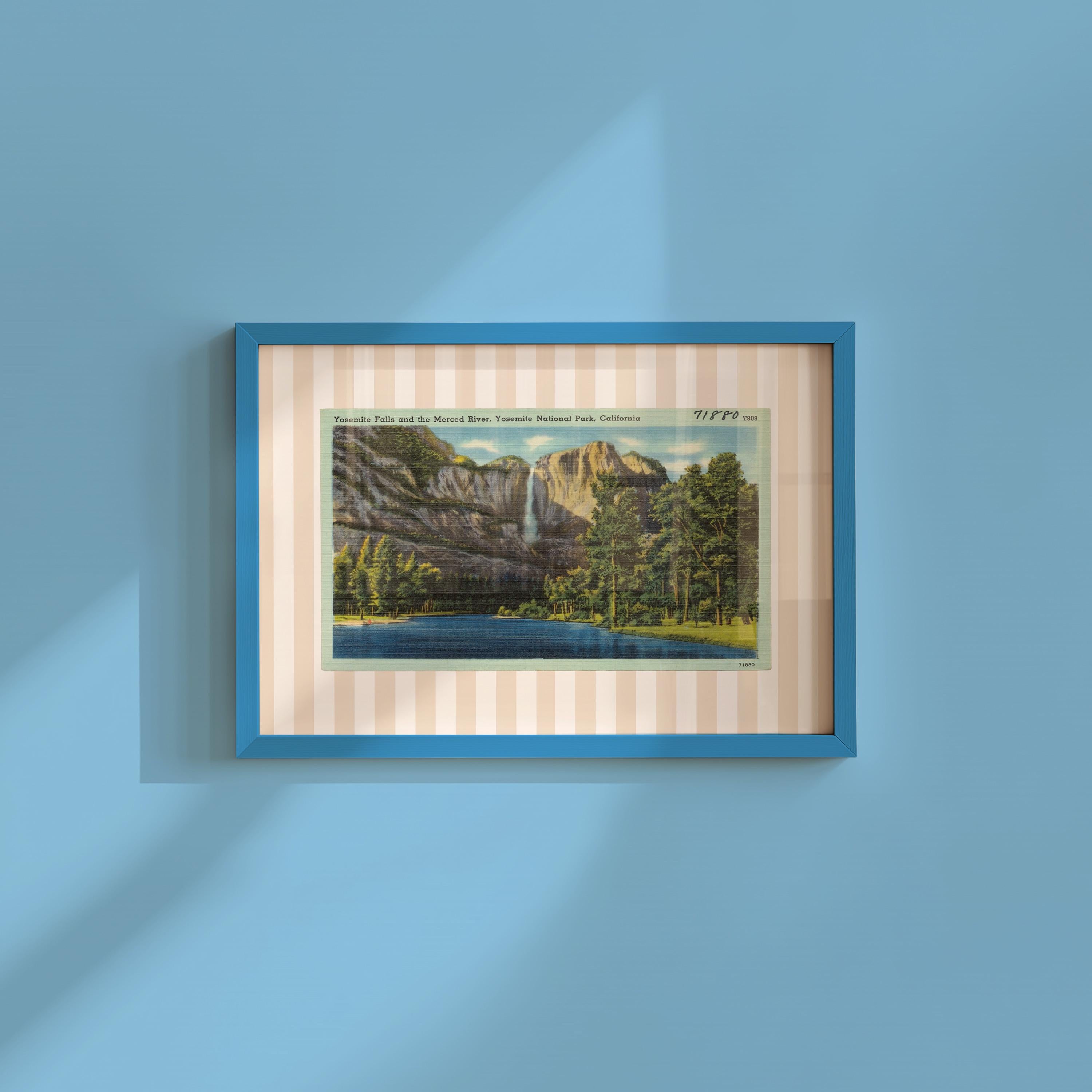 Retro California Travel Print Yosemite California Art Wall Decor Yosemite Poster California Wall Art Gift For Traveler Outdoorsy US