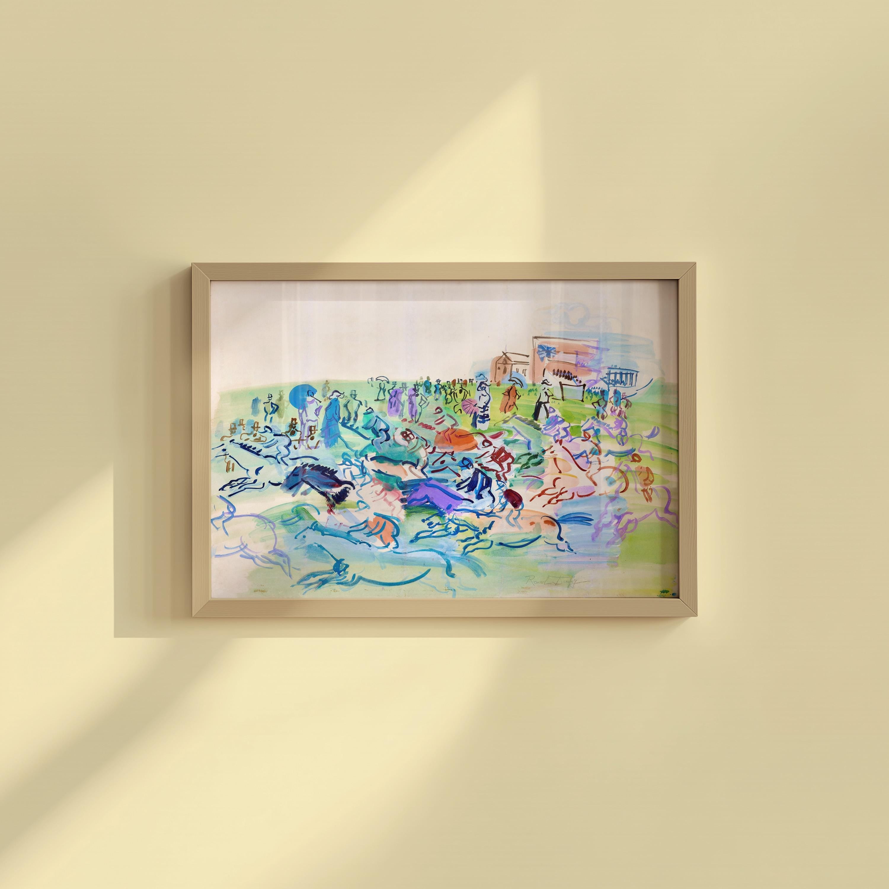 Vintage Horse Art Print, Digital Horse Painting, Printable Wall Art, Digital Download, Green Equestrian Art, Equestrian Abstract Art