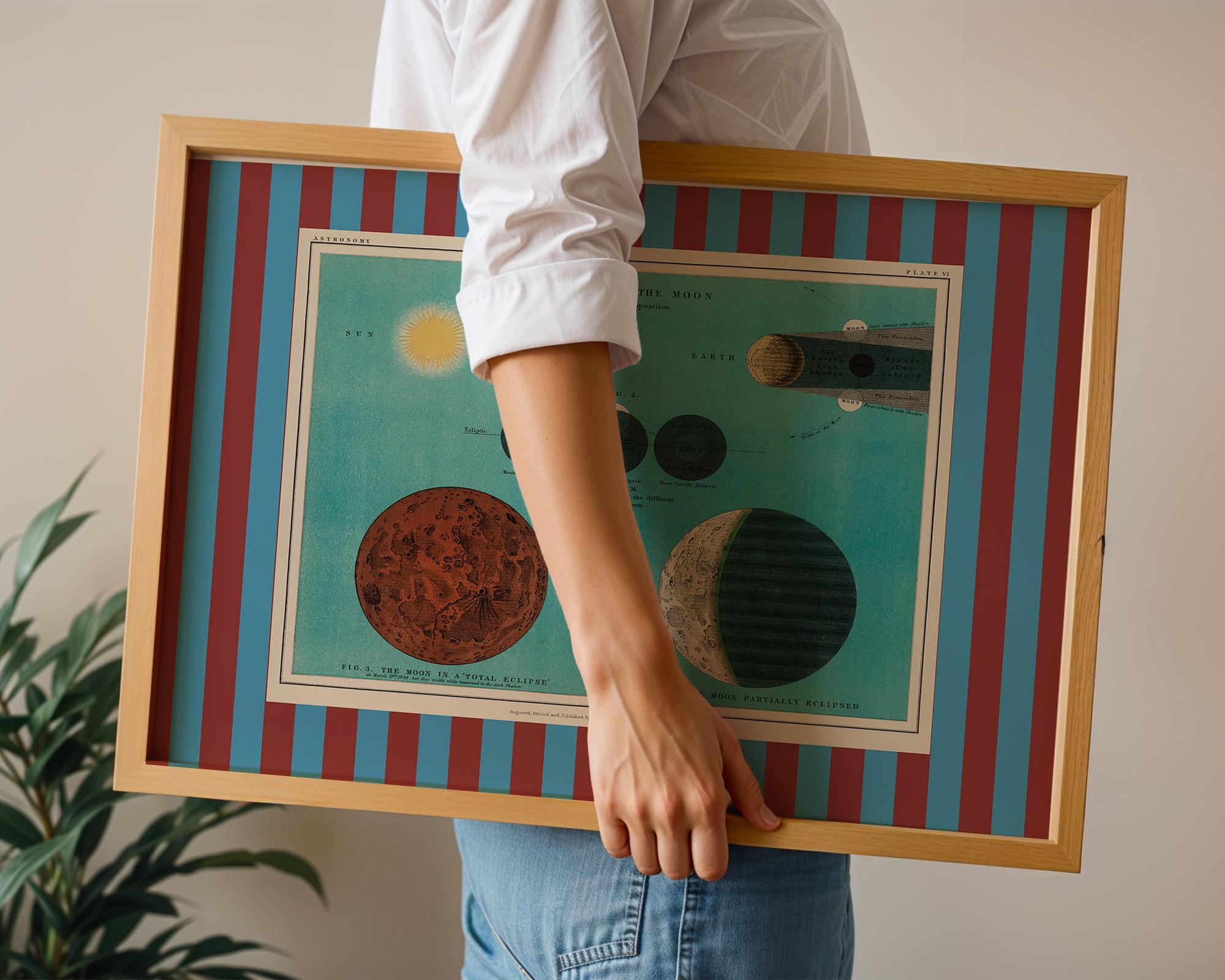 Planets Nursery Art Print: Eclectic Kids Room Decor (Digital Download)