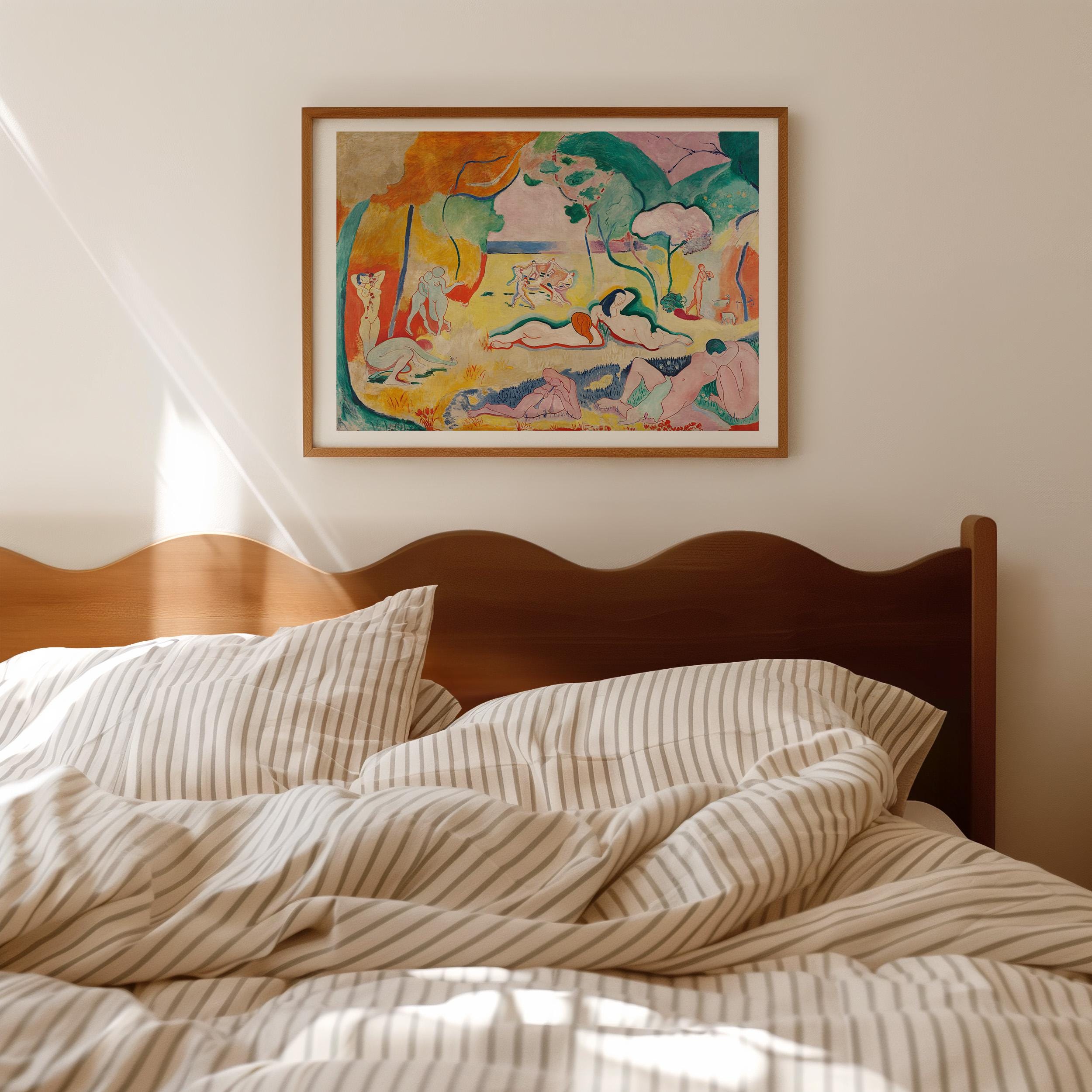 The Joy of Life by Henri Matisse, Vintage Red and Yellow Interior Art, Mid Century Modern Art, Gallery Decor, Art Lovers, Digital Download