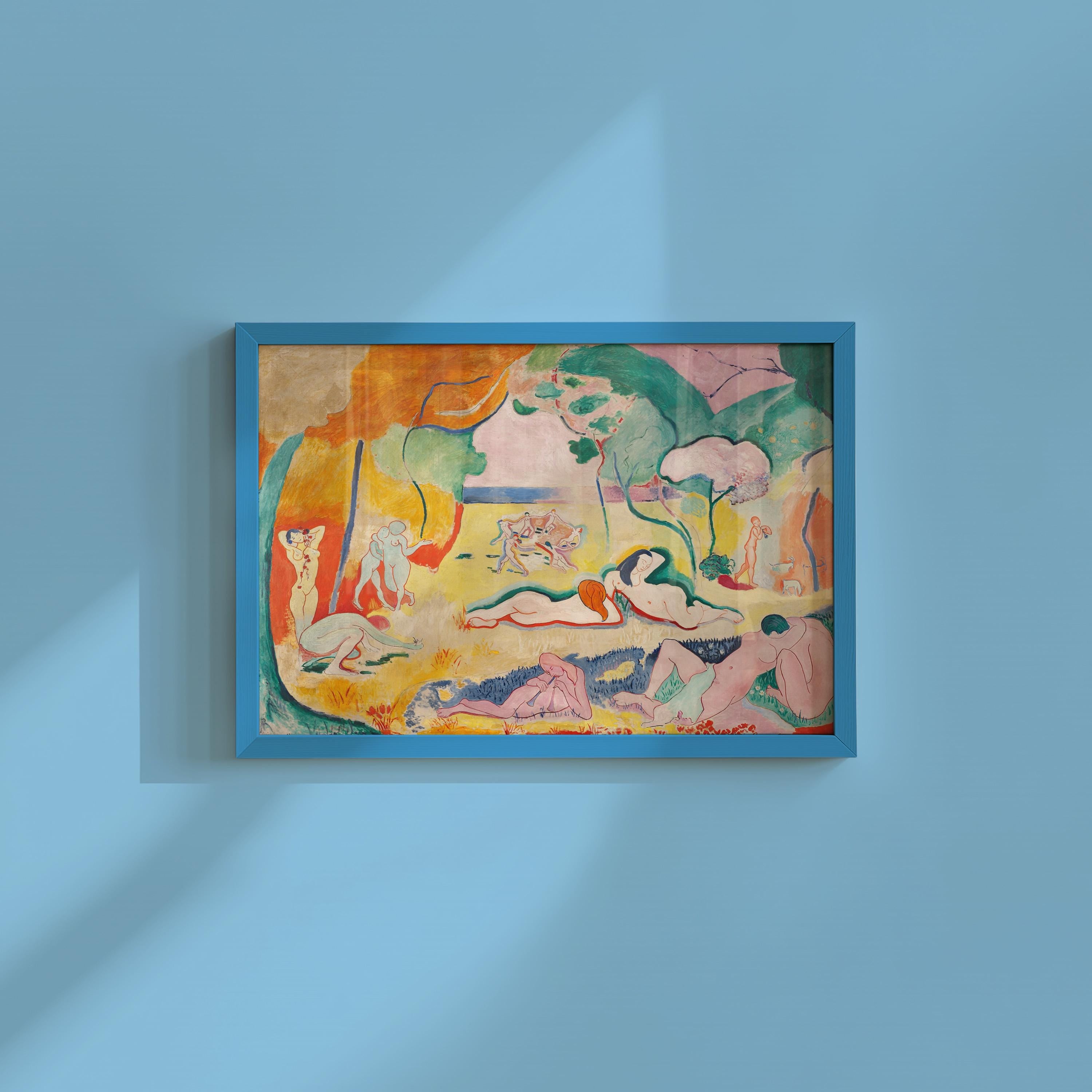 The Joy of Life by Henri Matisse, Vintage Red and Yellow Interior Art, Mid Century Modern Art, Gallery Decor, Art Lovers, Digital Download
