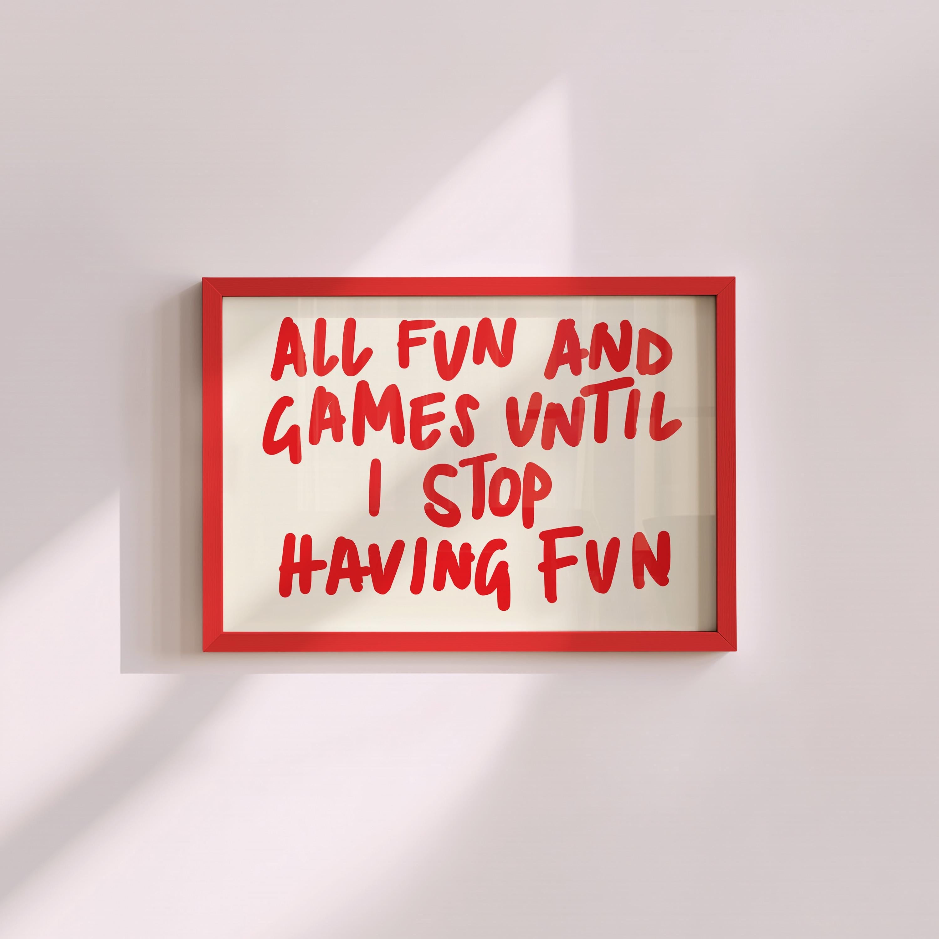 Retro Wall Art, Trendy Print, Retro Poster, Digital Print, Red Poster, Dorm Decor, Typography, Printable Art, Handwriting decor, funny art
