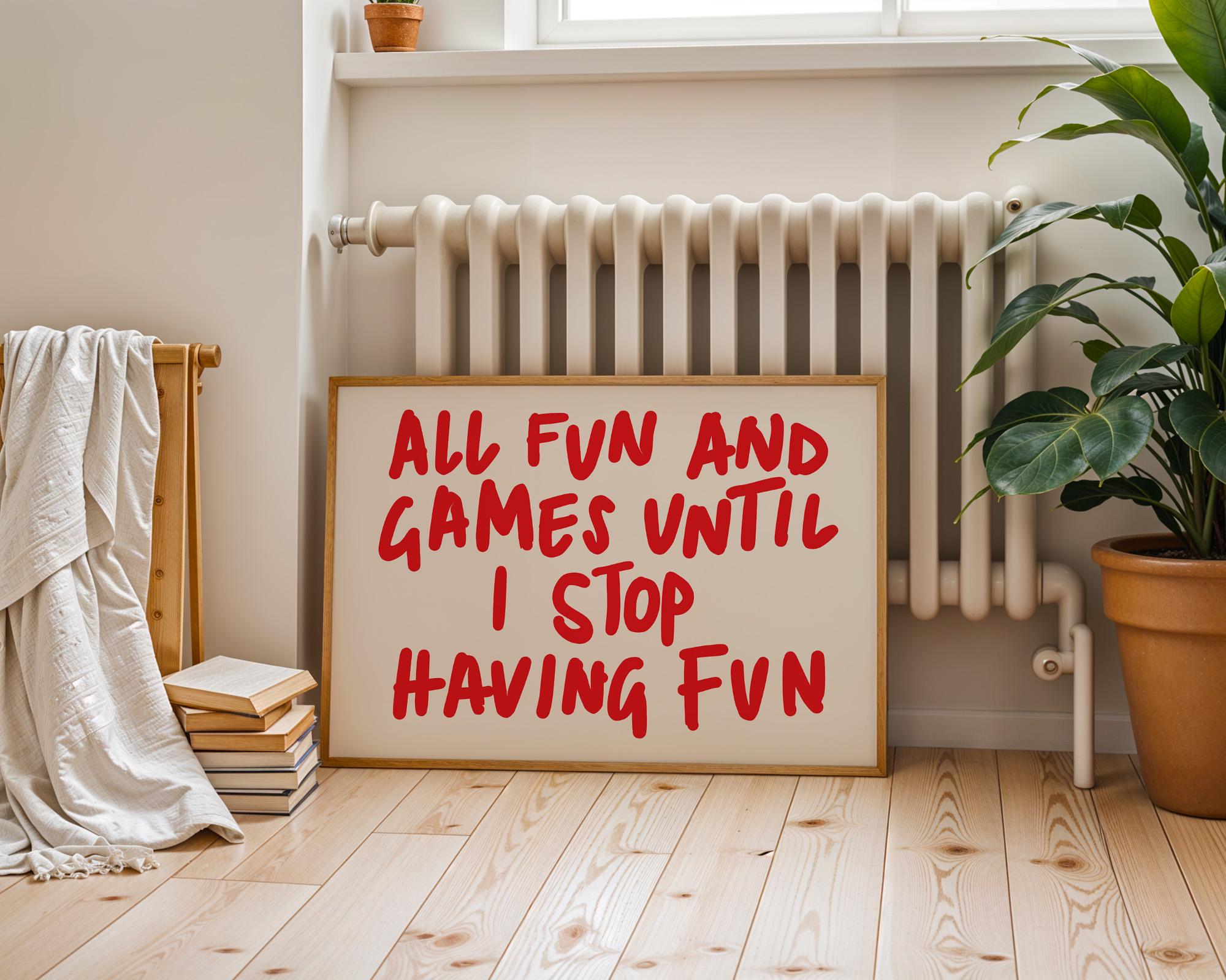 Retro Wall Art, Trendy Print, Retro Poster, Digital Print, Red Poster, Dorm Decor, Typography, Printable Art, Handwriting decor, funny art