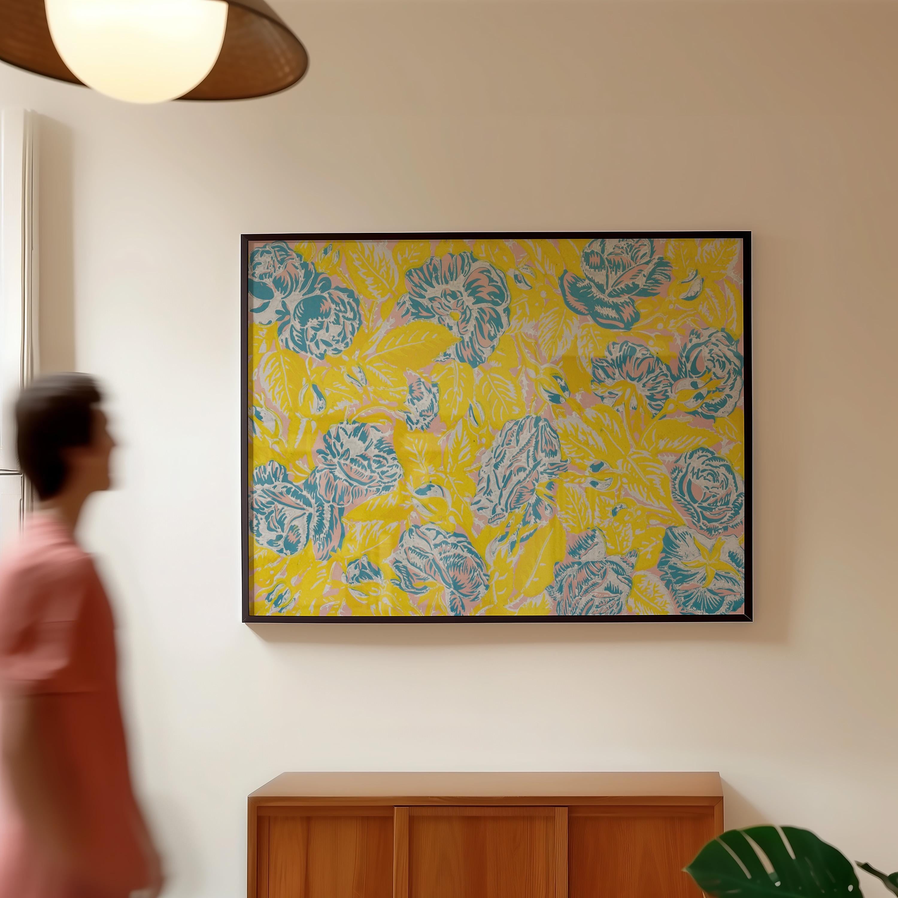 Yellow Papier Horizontal Art Print (Digital Download)