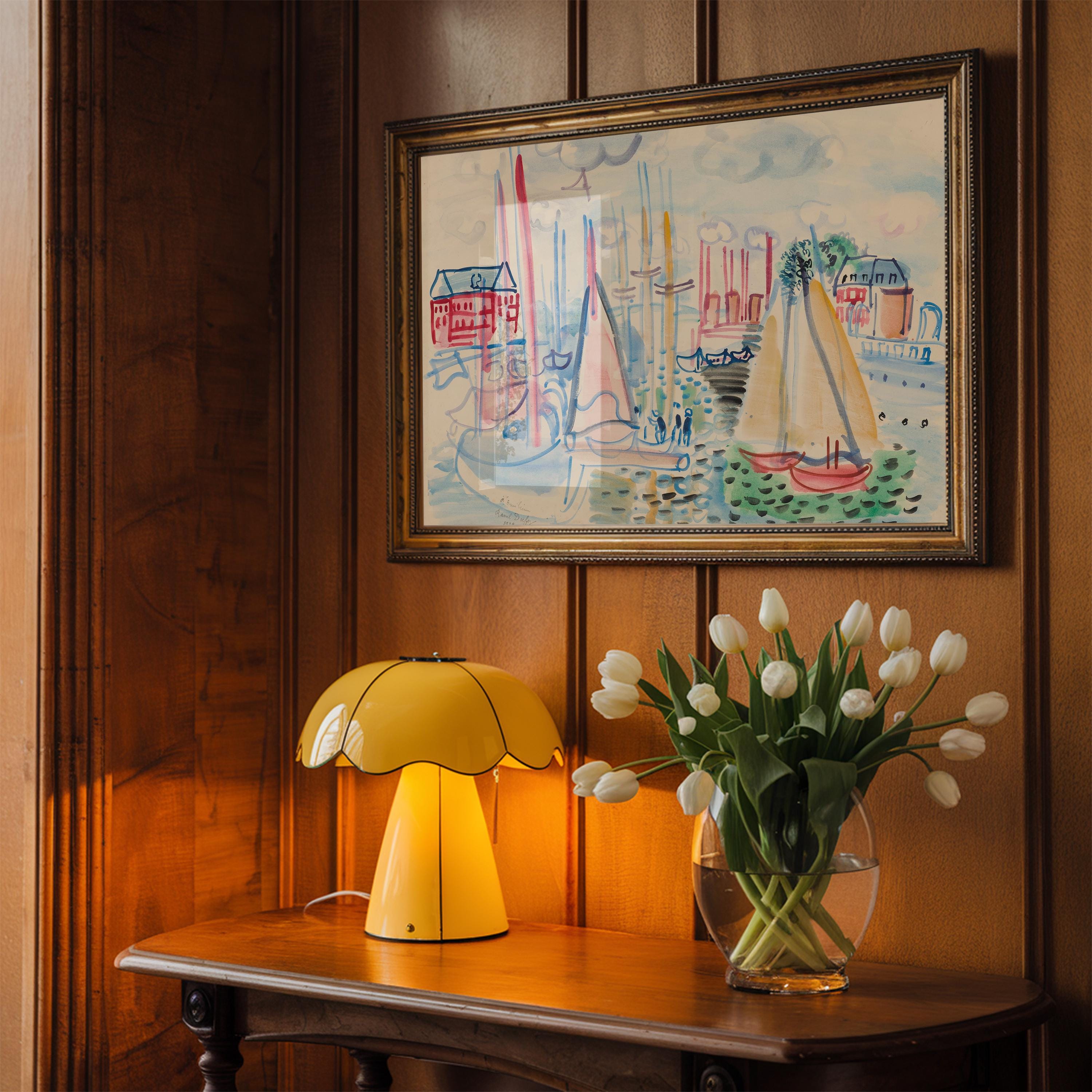 Voiliers dans le port de Deauville Horizontal Art Print (Digital Download)