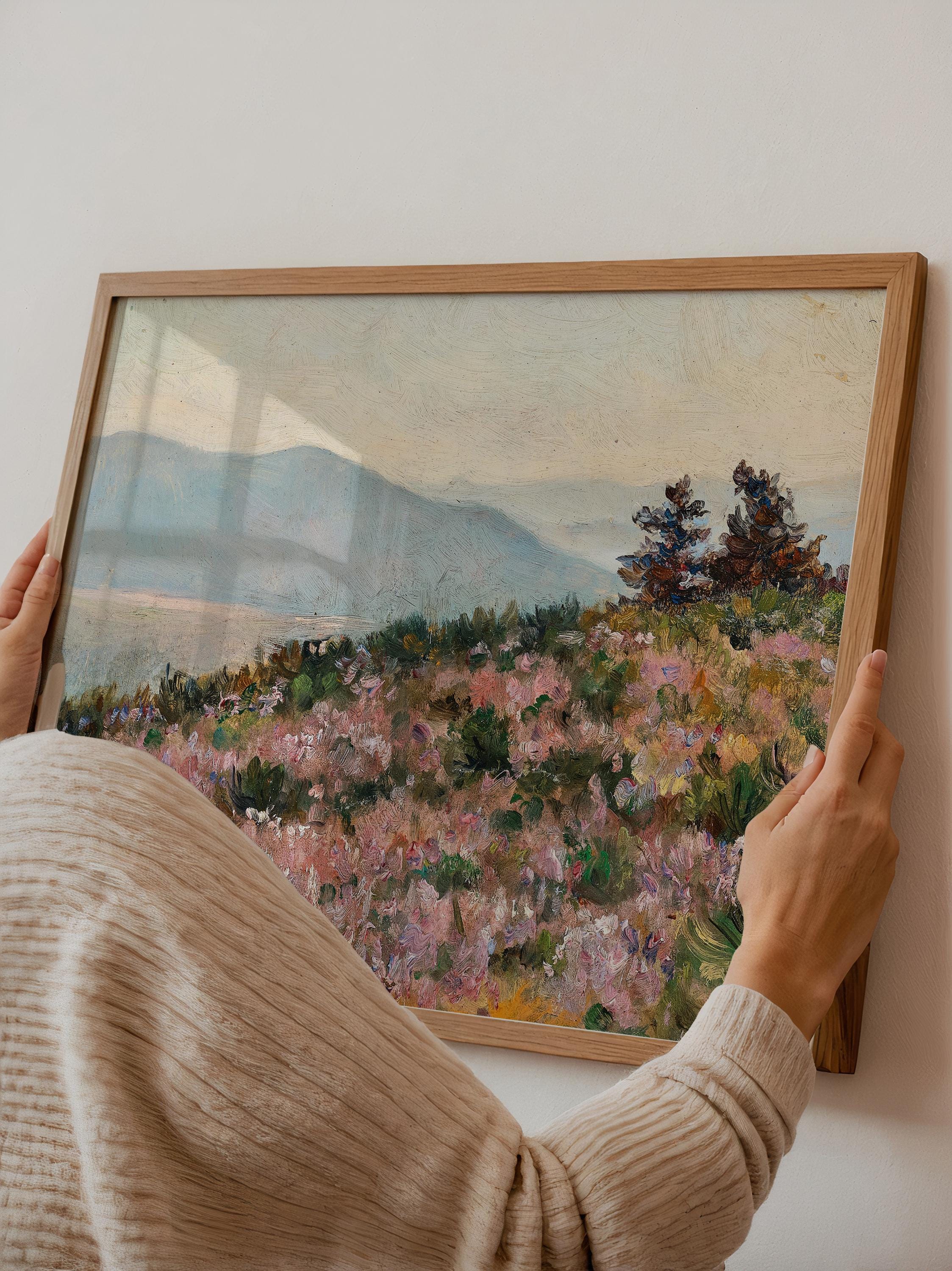 Heather in Bloom Horizontal Art Print (Digital Download)