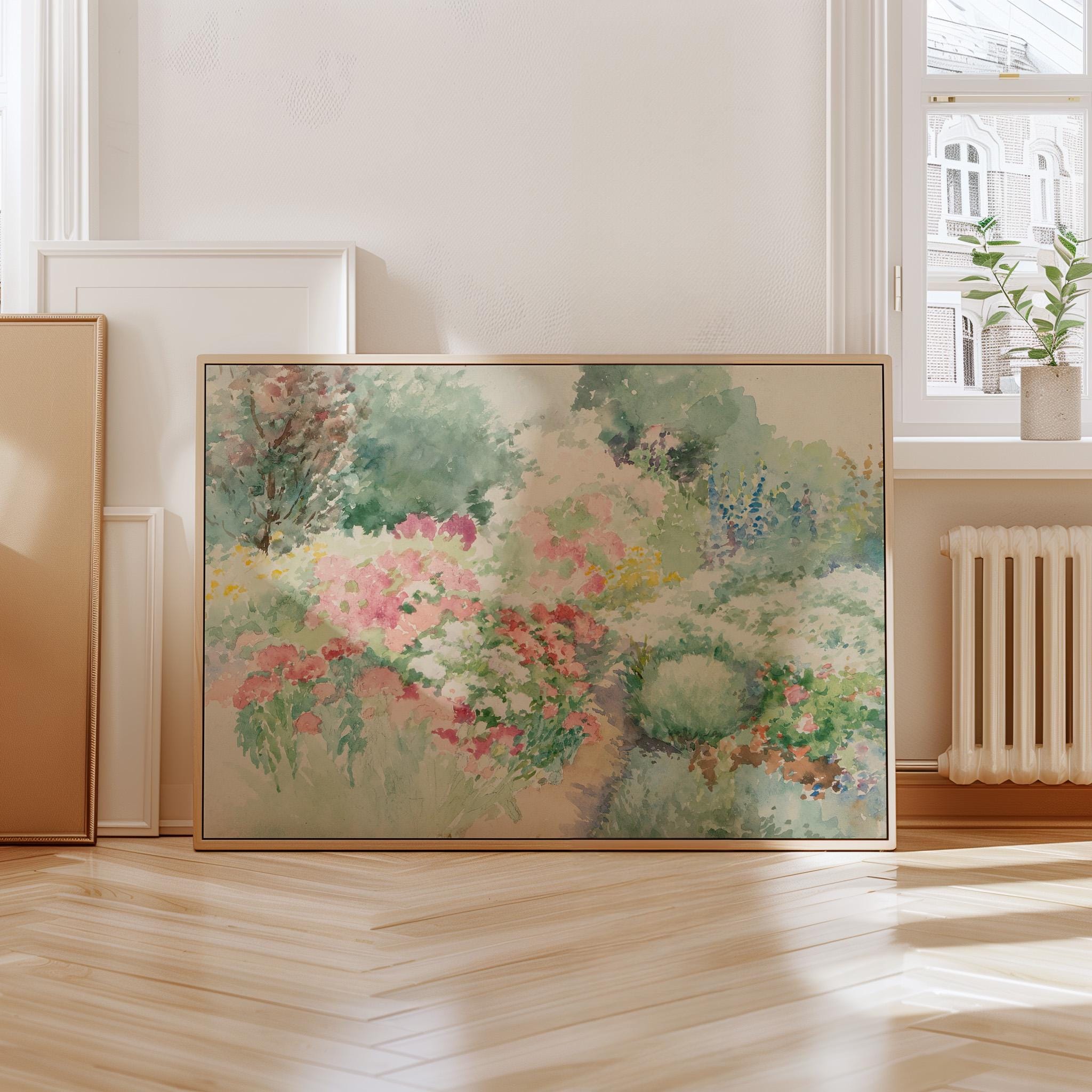 Flower Garden Horizontal Art Print (Digital Download)