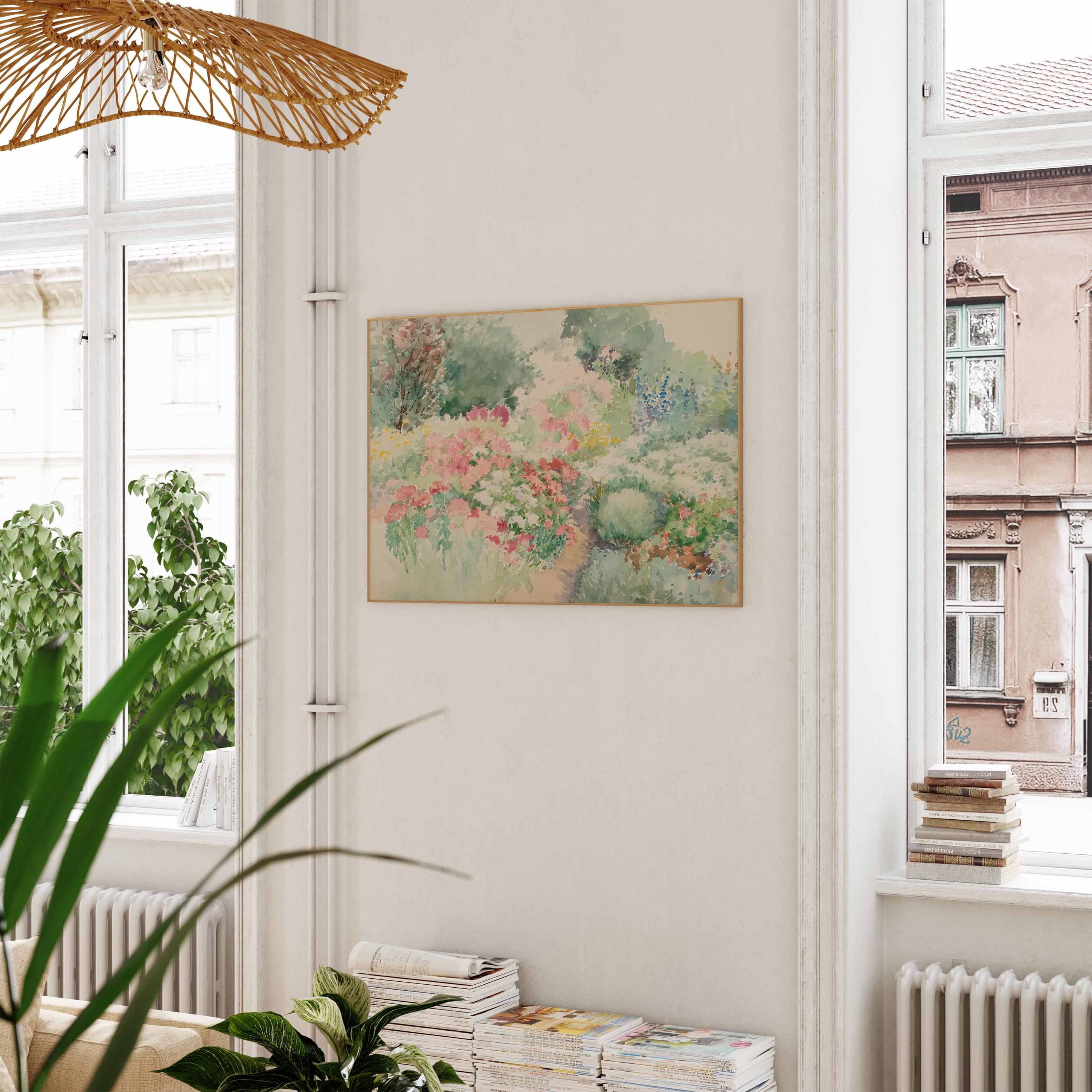 Flower Garden Horizontal Art Print (Digital Download)
