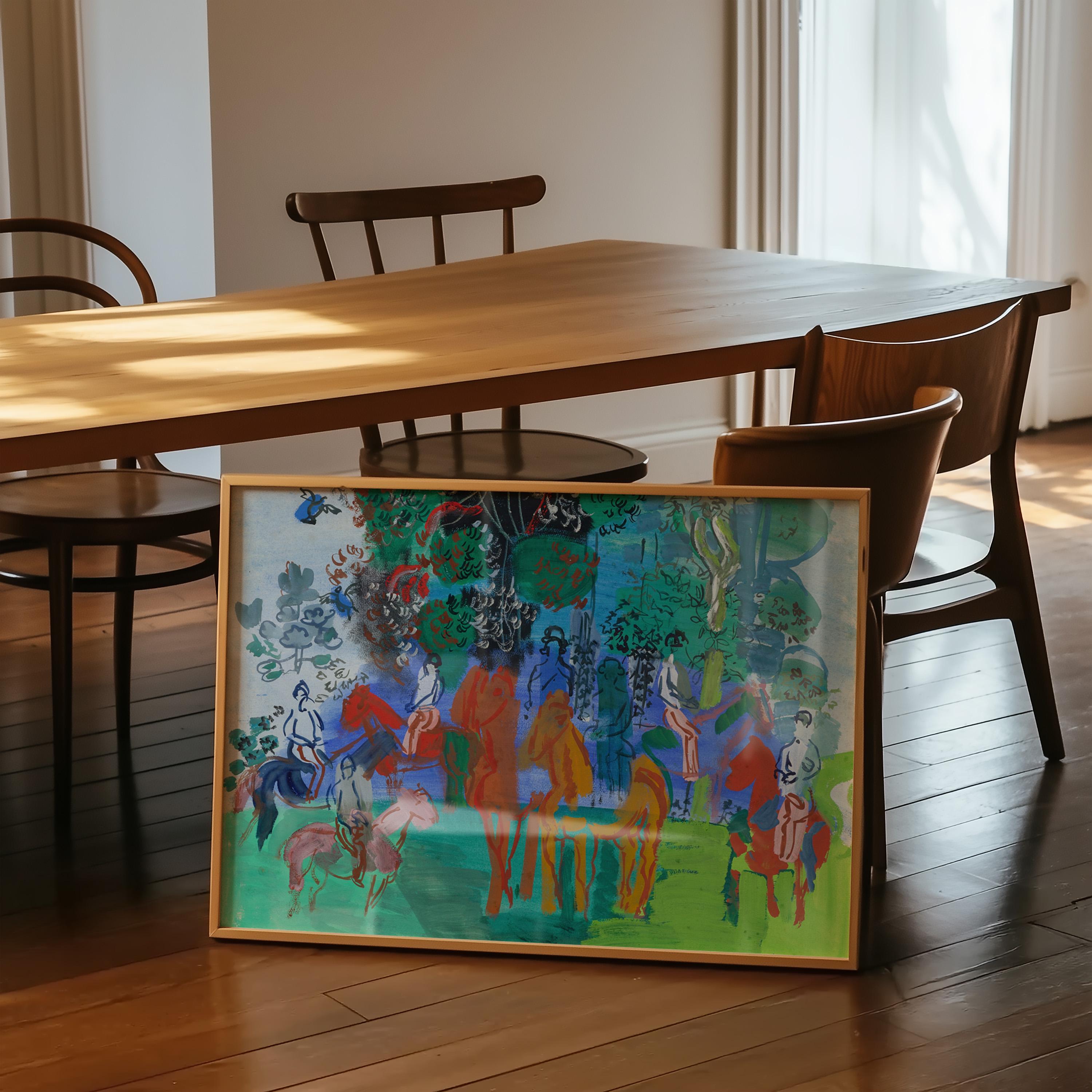 Cavaliers Sous Bois Horizontal Art Print Digital Download