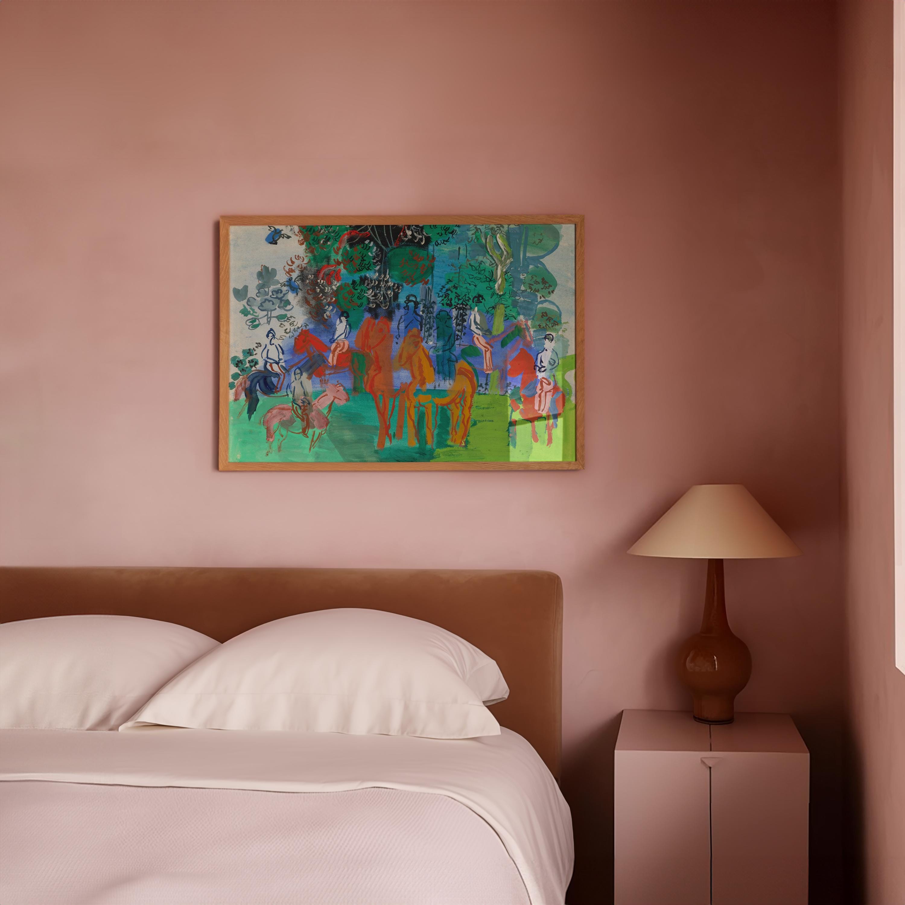 Cavaliers Sous Bois Horizontal Art Print Digital Download