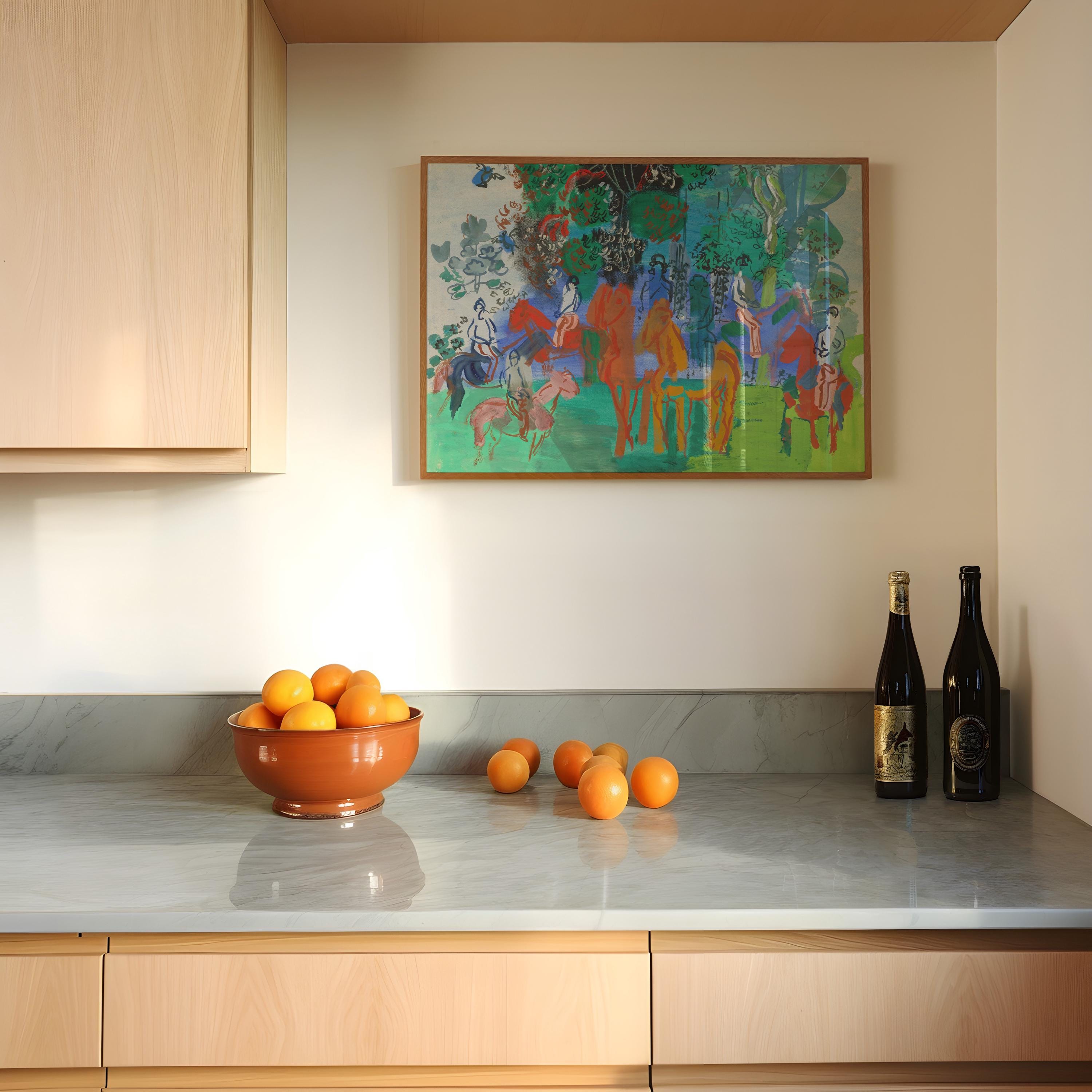 Cavaliers Sous Bois Horizontal Art Print Digital Download