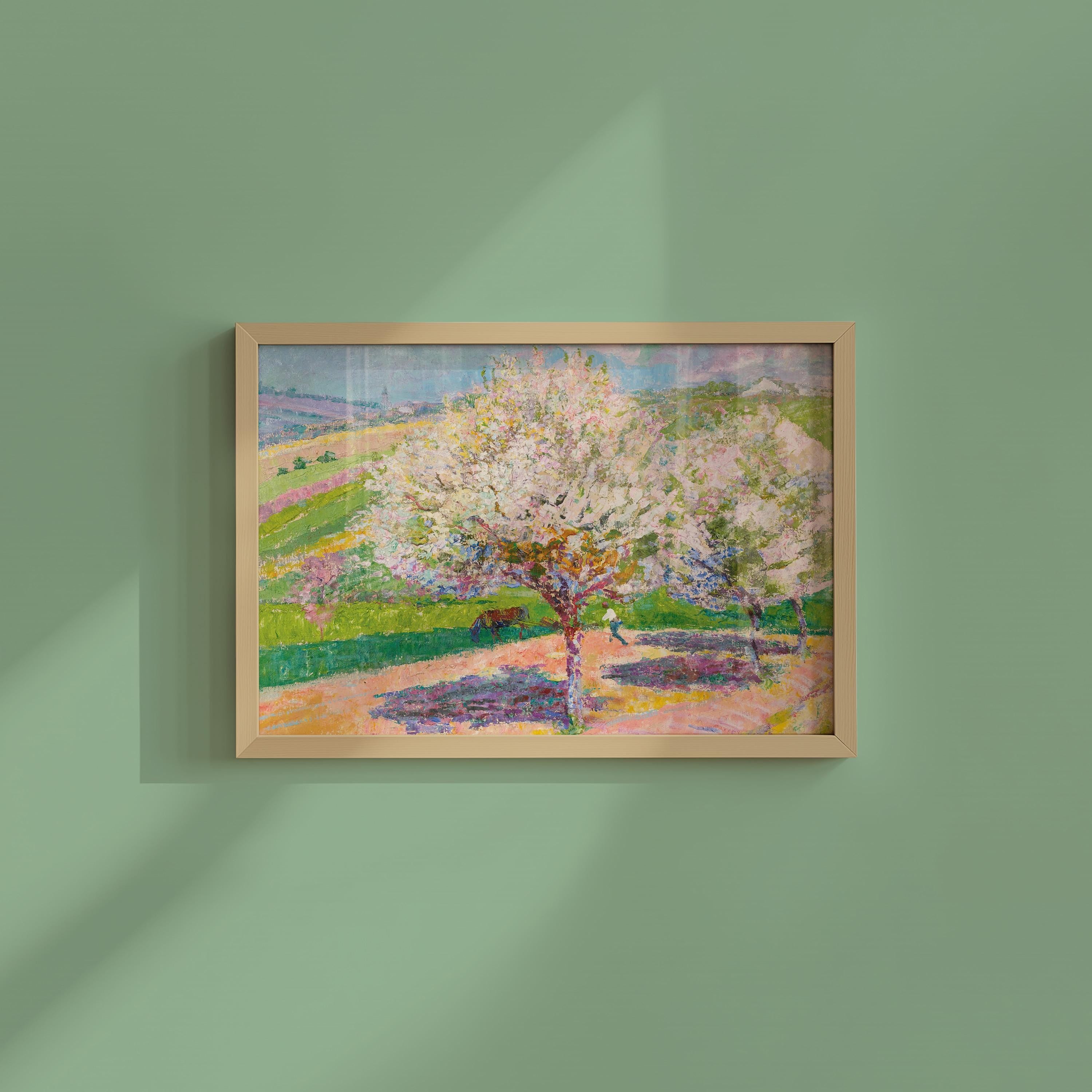 Arbes En Fleur Horizontal Art Print (Digital Download)