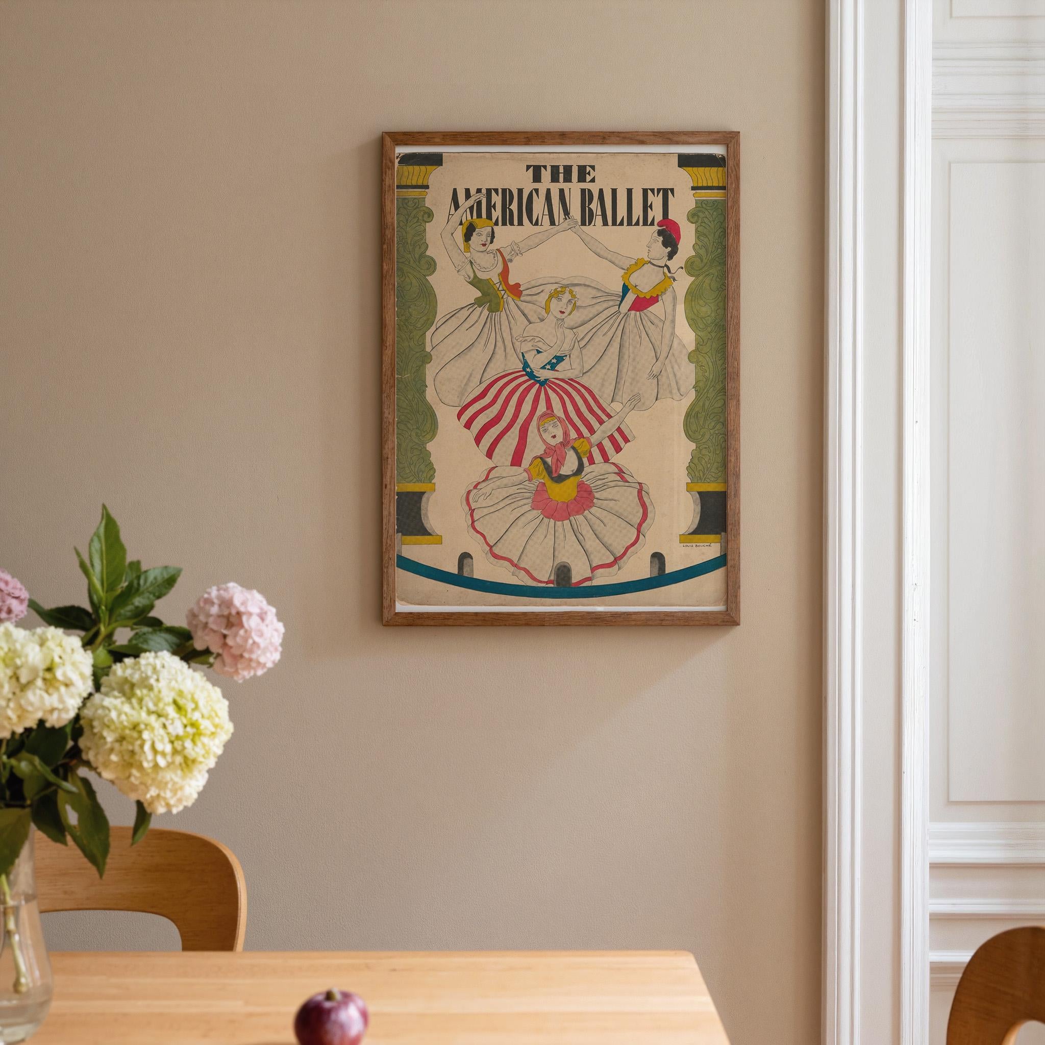 American Ballet Vertical Art Print Digital Download