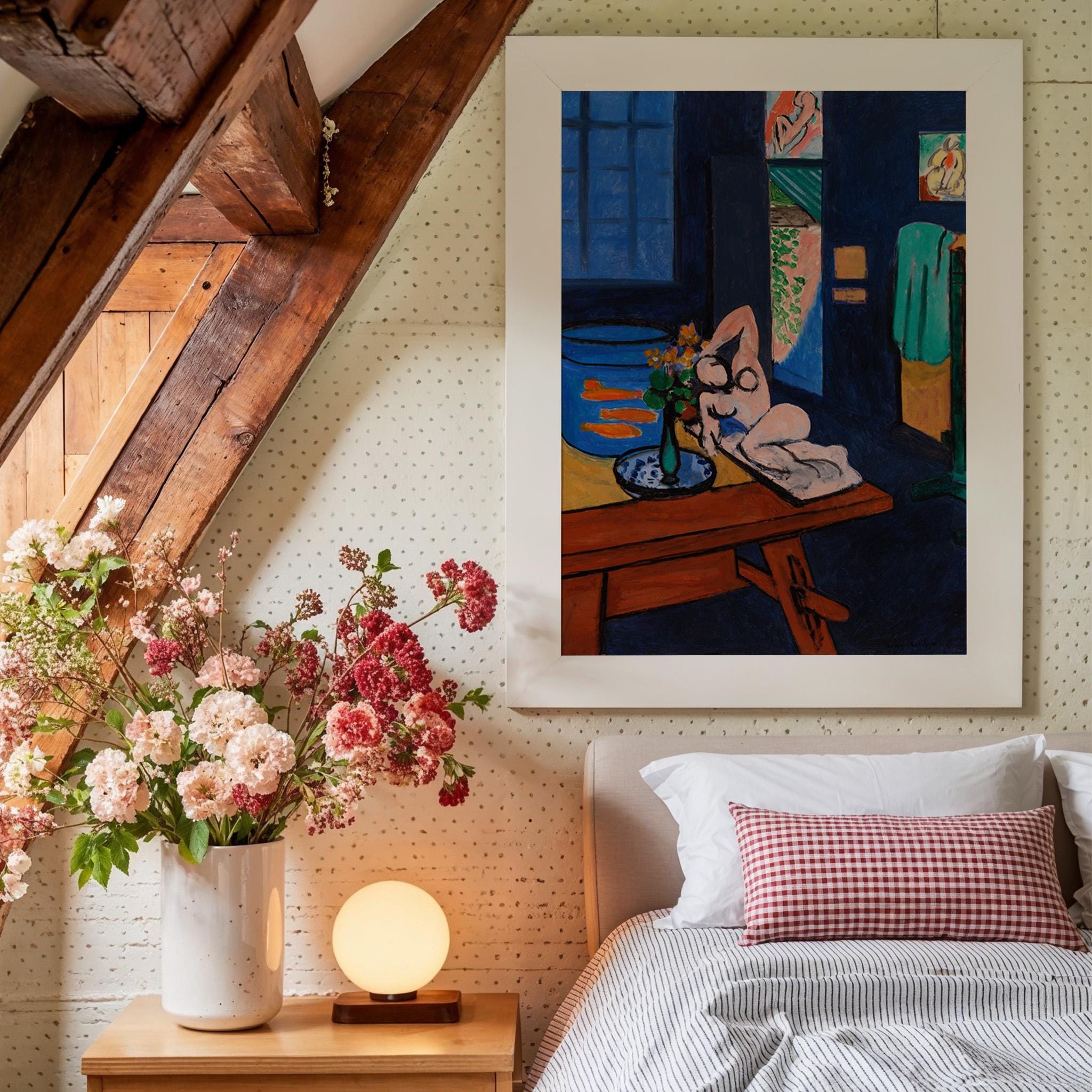 Studio with Goldfish Vertical Art Print Digital Art Print