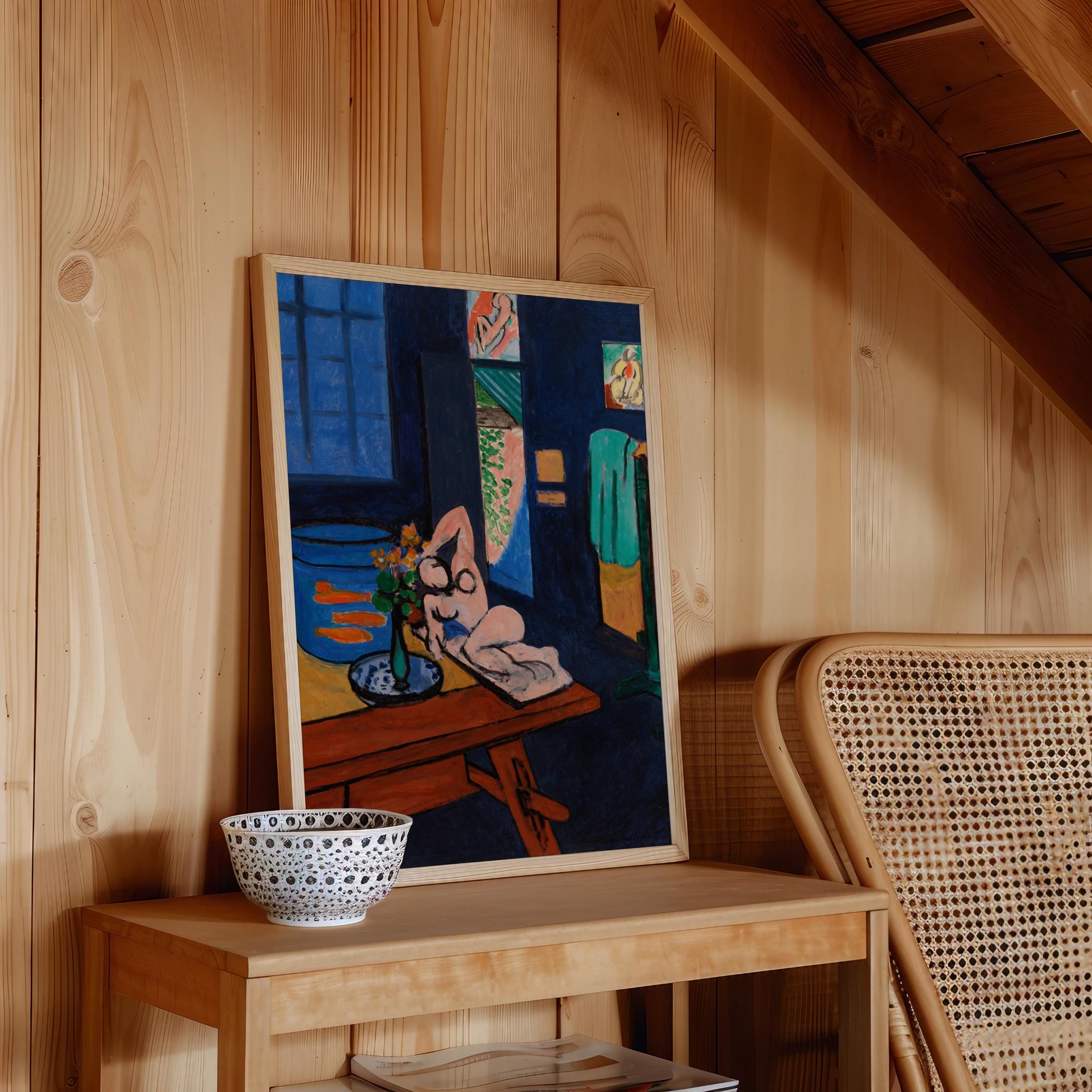 Studio with Goldfish Vertical Art Print Digital Art Print