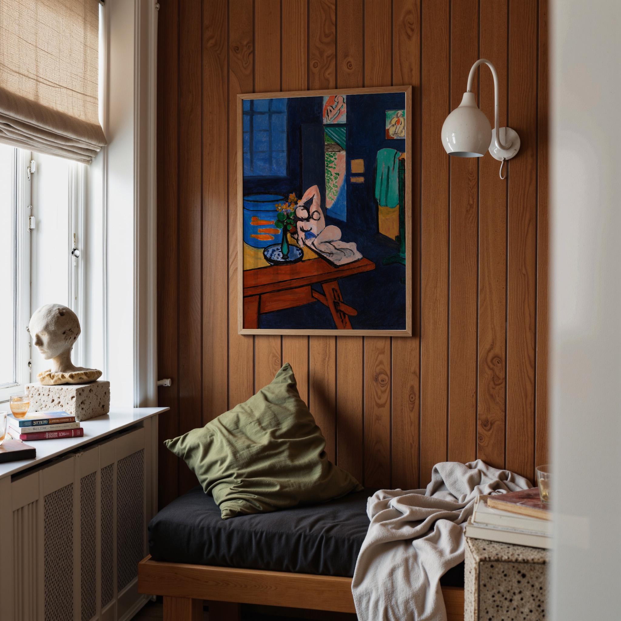 Studio with Goldfish Vertical Art Print Digital Art Print