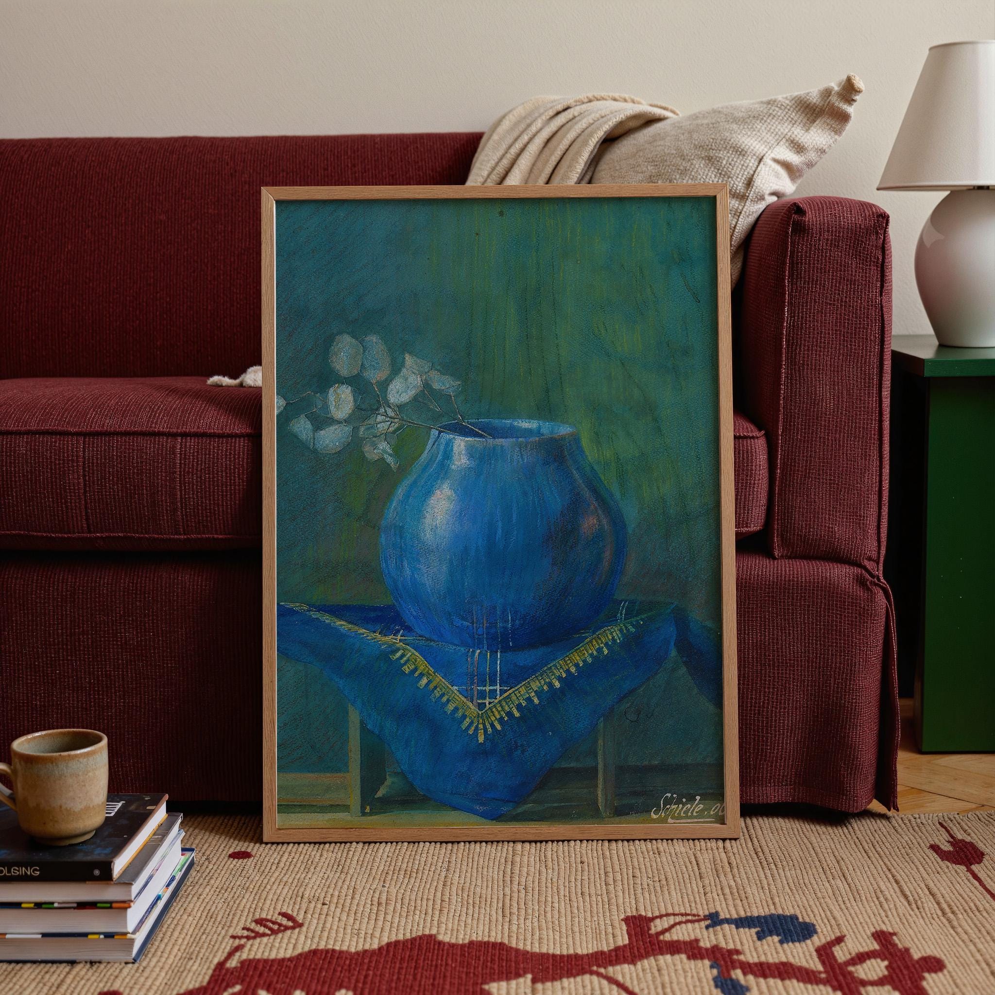 Stillleben eines Silberblattes Vertical Art Print Digital Download