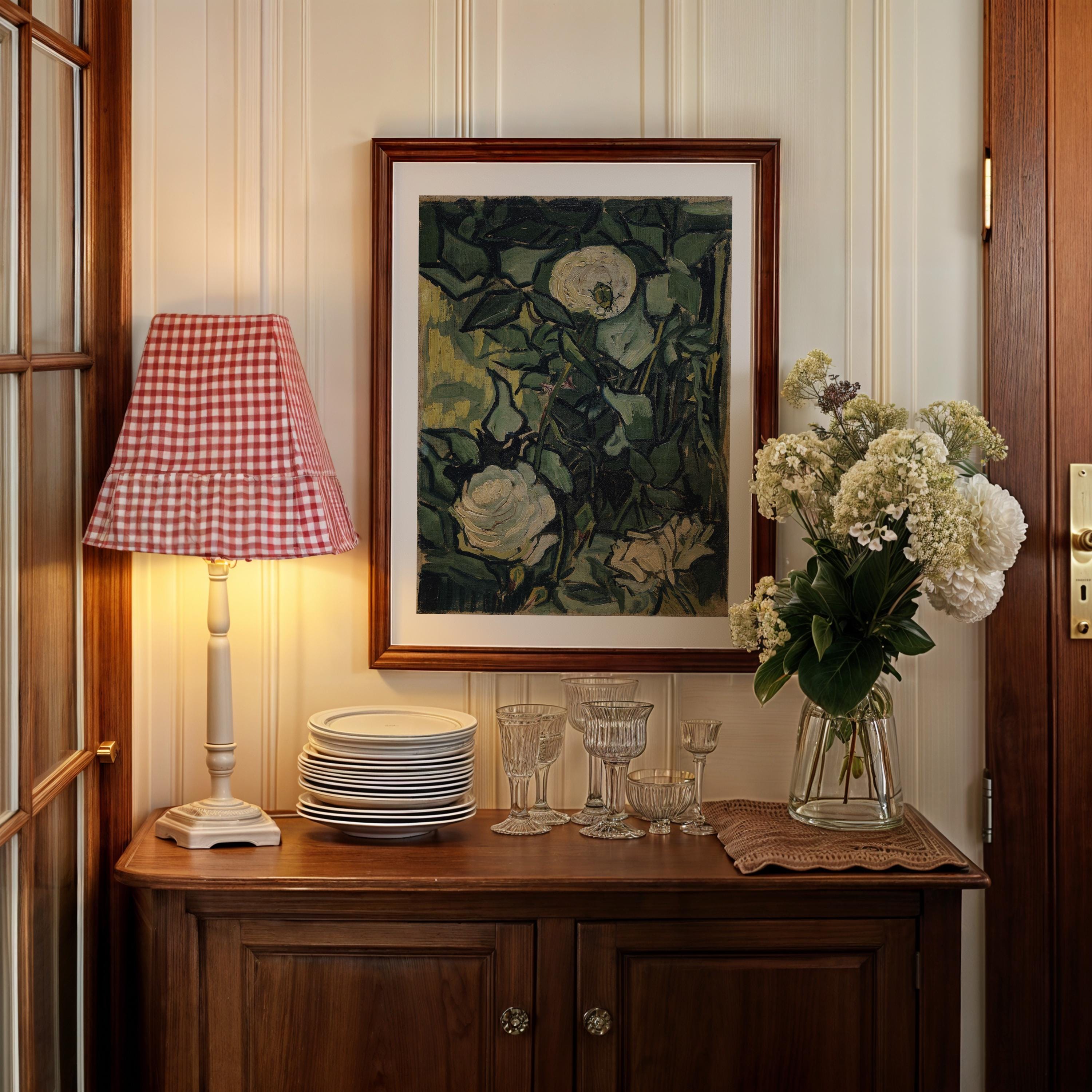 Roses Vertical Art Print Digital Download