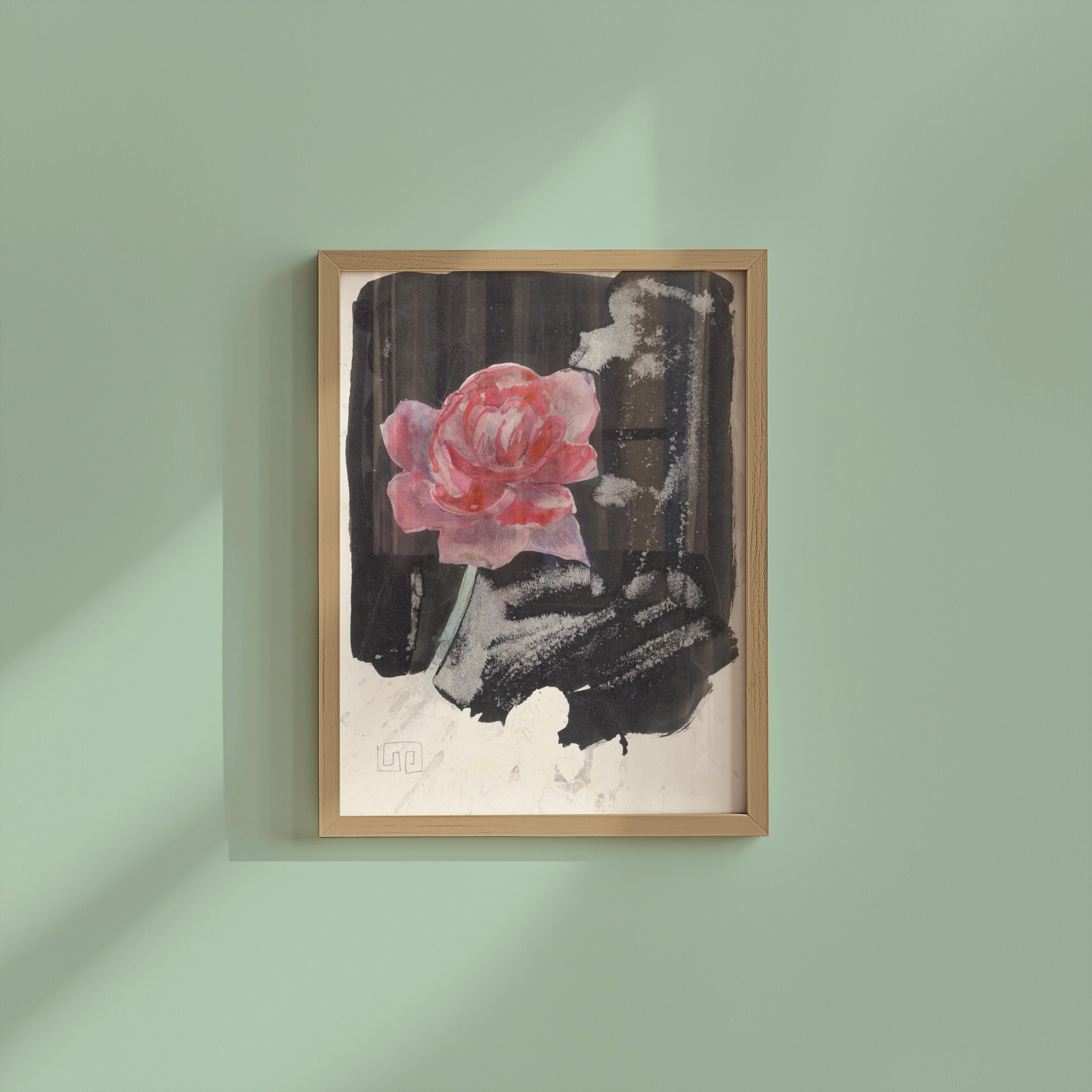 Rode Roos Vertical Art Print Digital Download