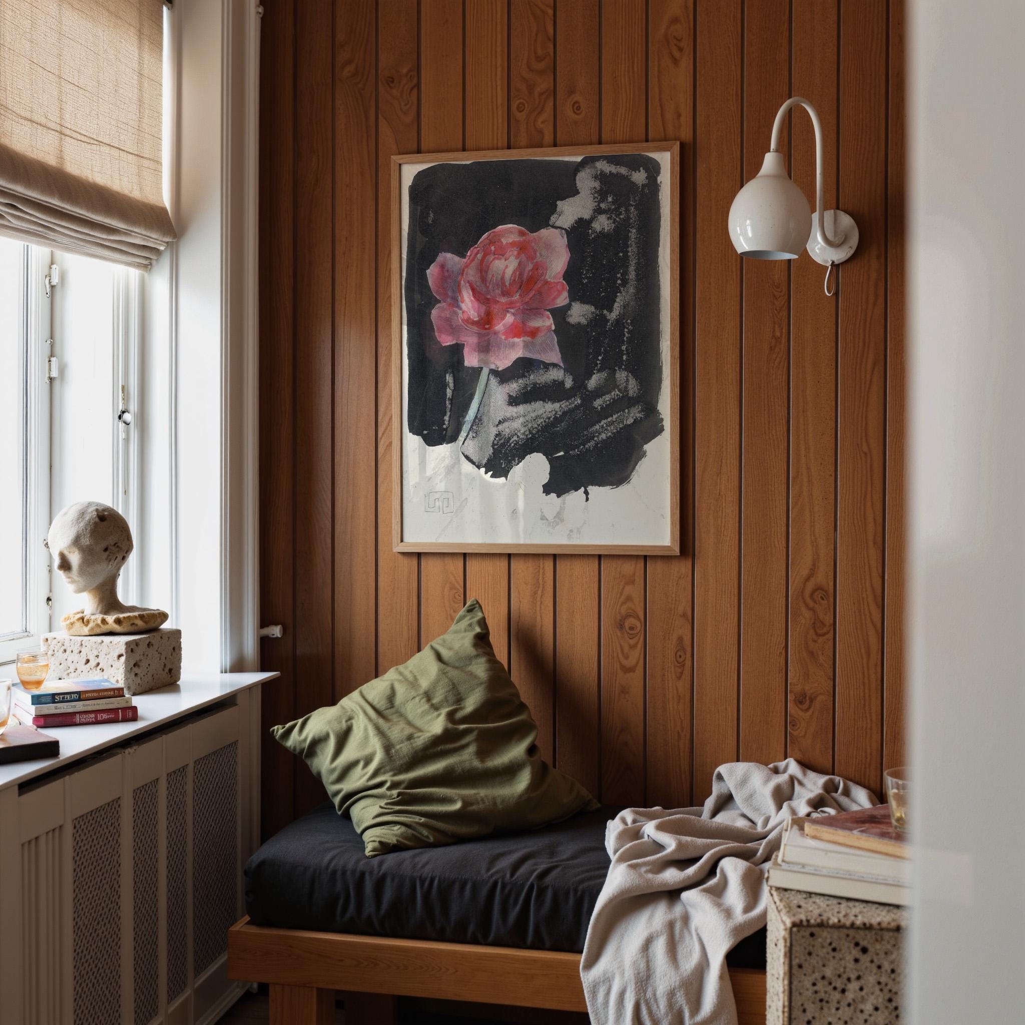 Rode Roos Vertical Art Print Digital Download