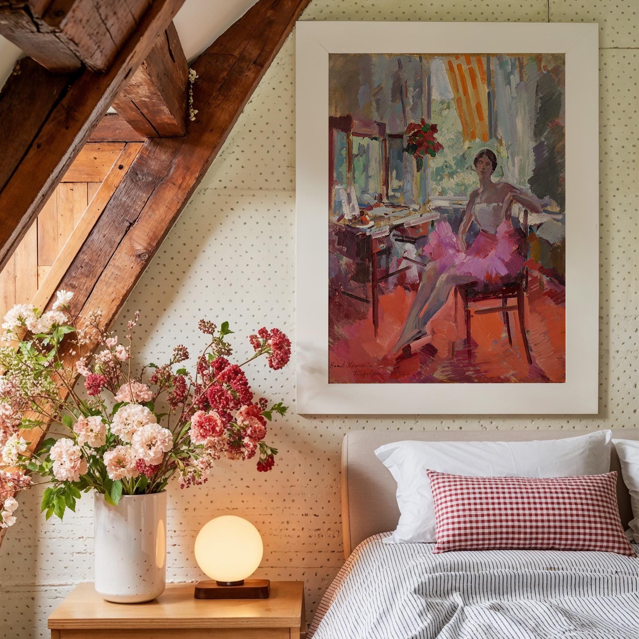 Portrait of a Ballerina Vertical Art Print Digital Download