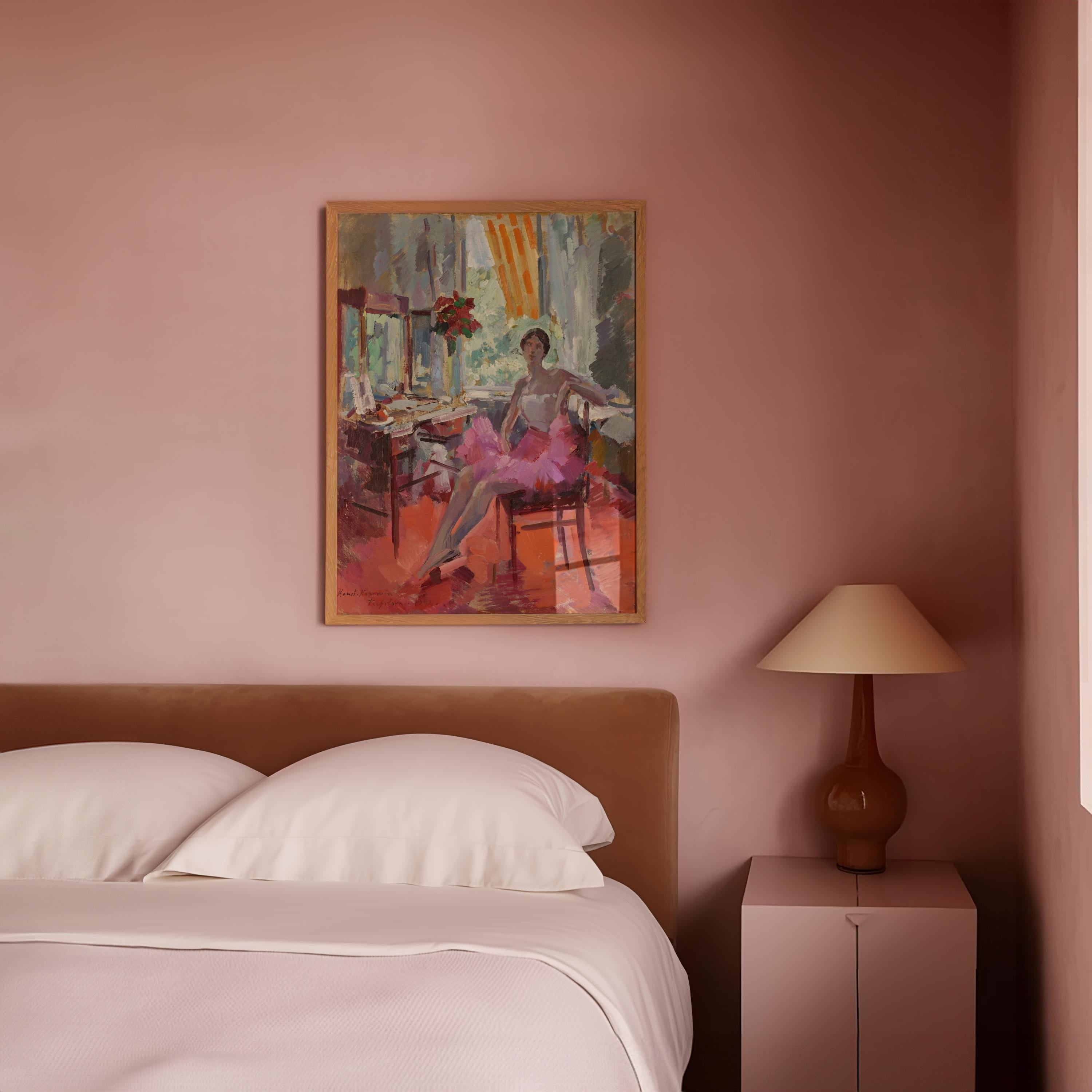 Portrait of a Ballerina Vertical Art Print Digital Download