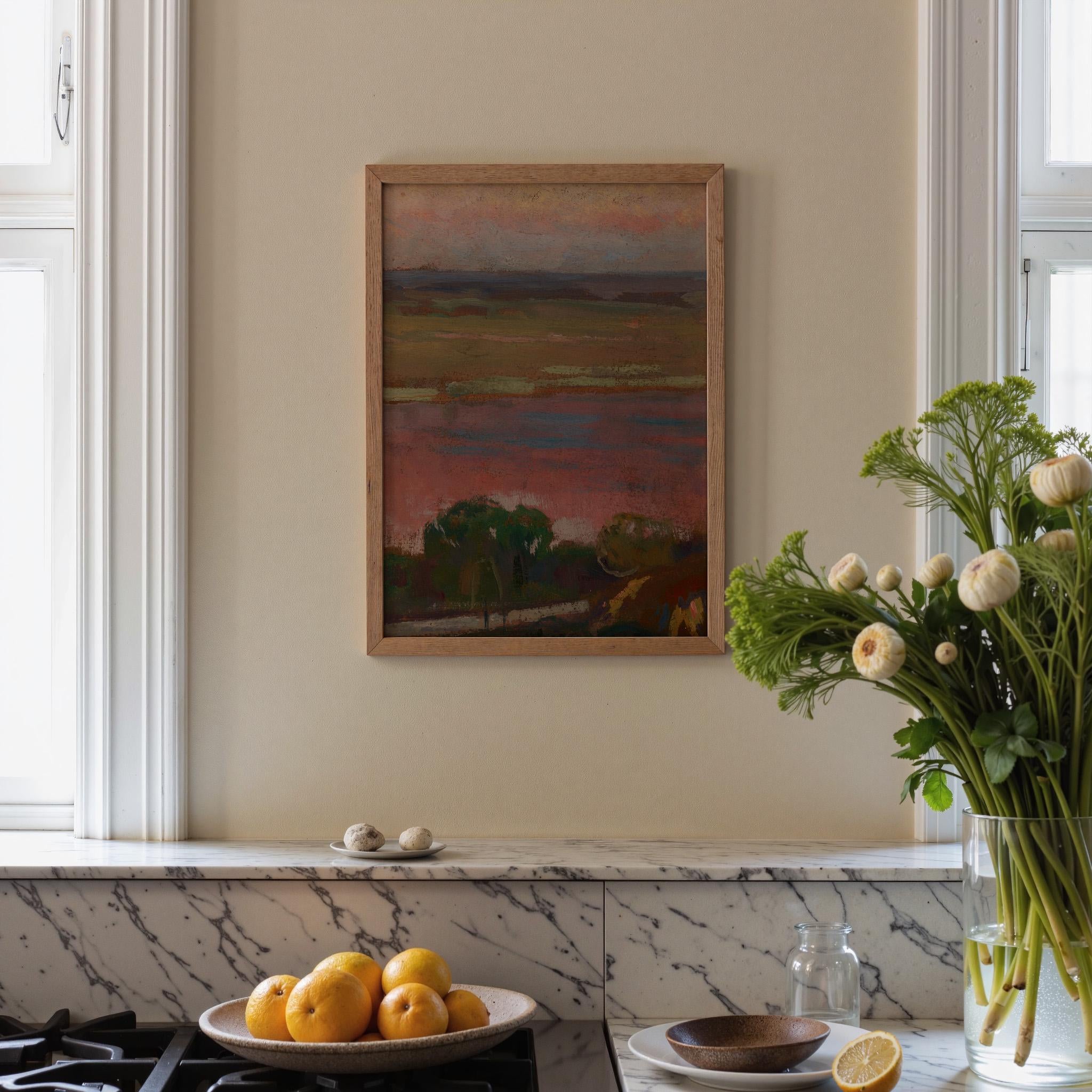 Pink River Vertical Art Print Digital Download