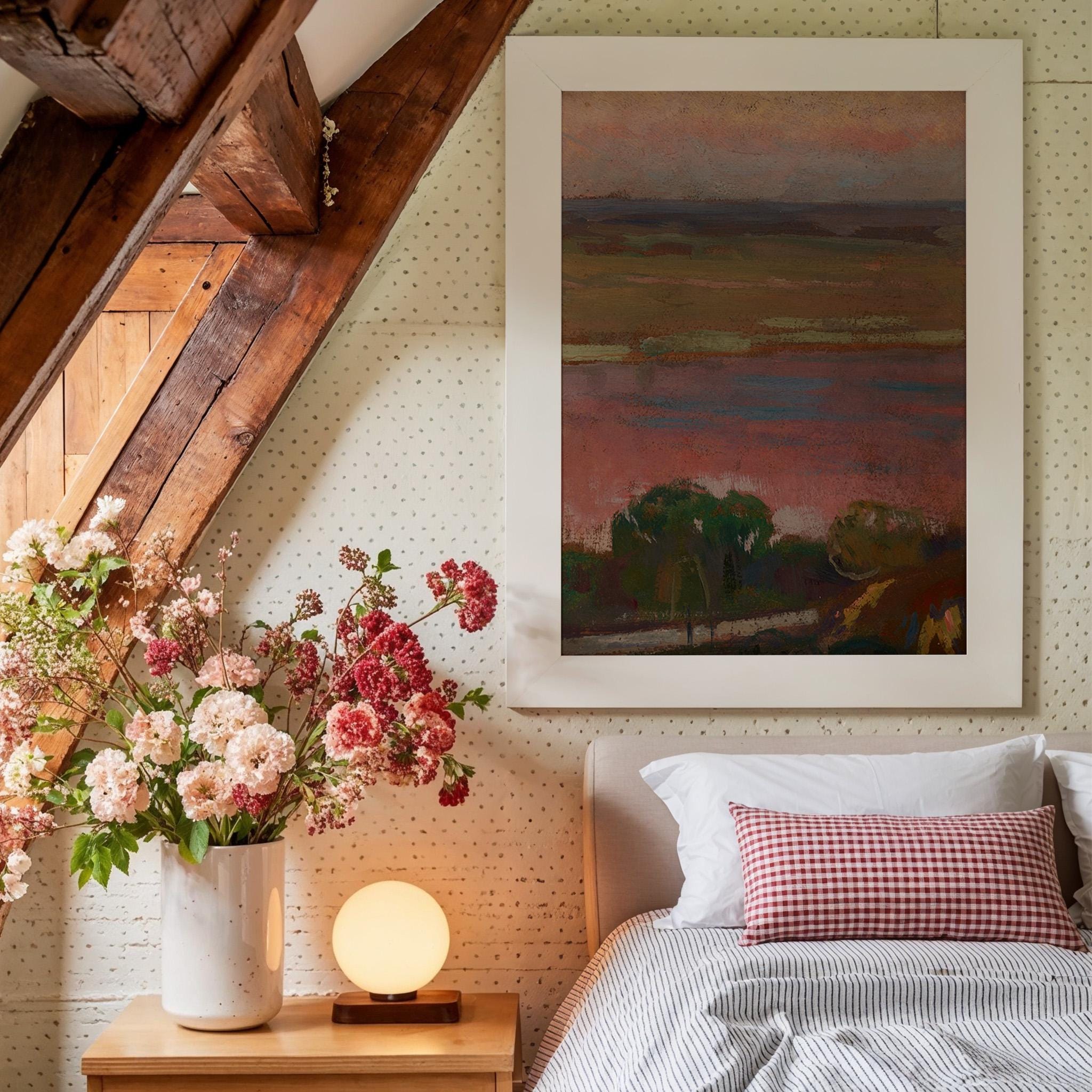 Pink River Vertical Art Print Digital Download
