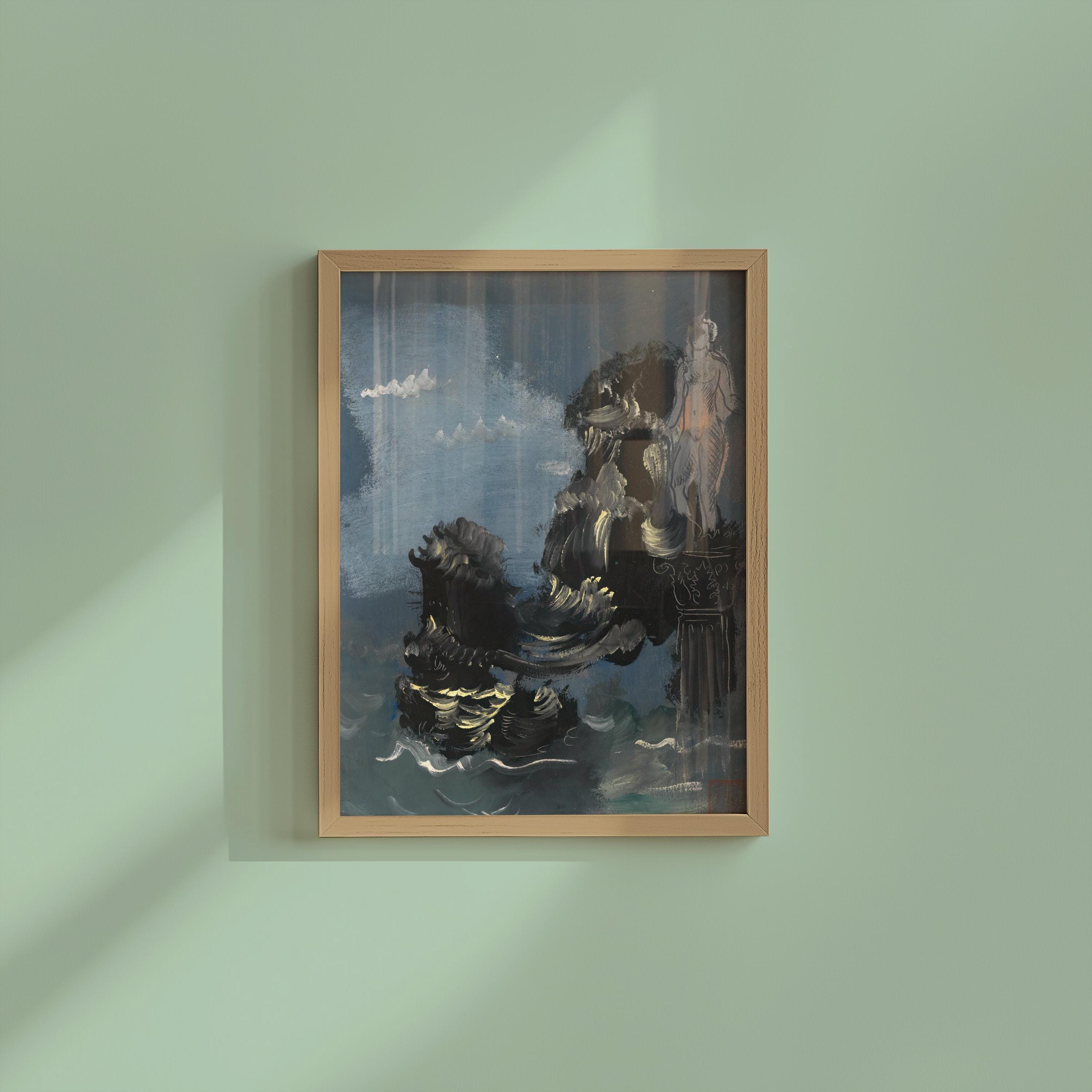 Mythological Scene Vertical Art Print Digital Download