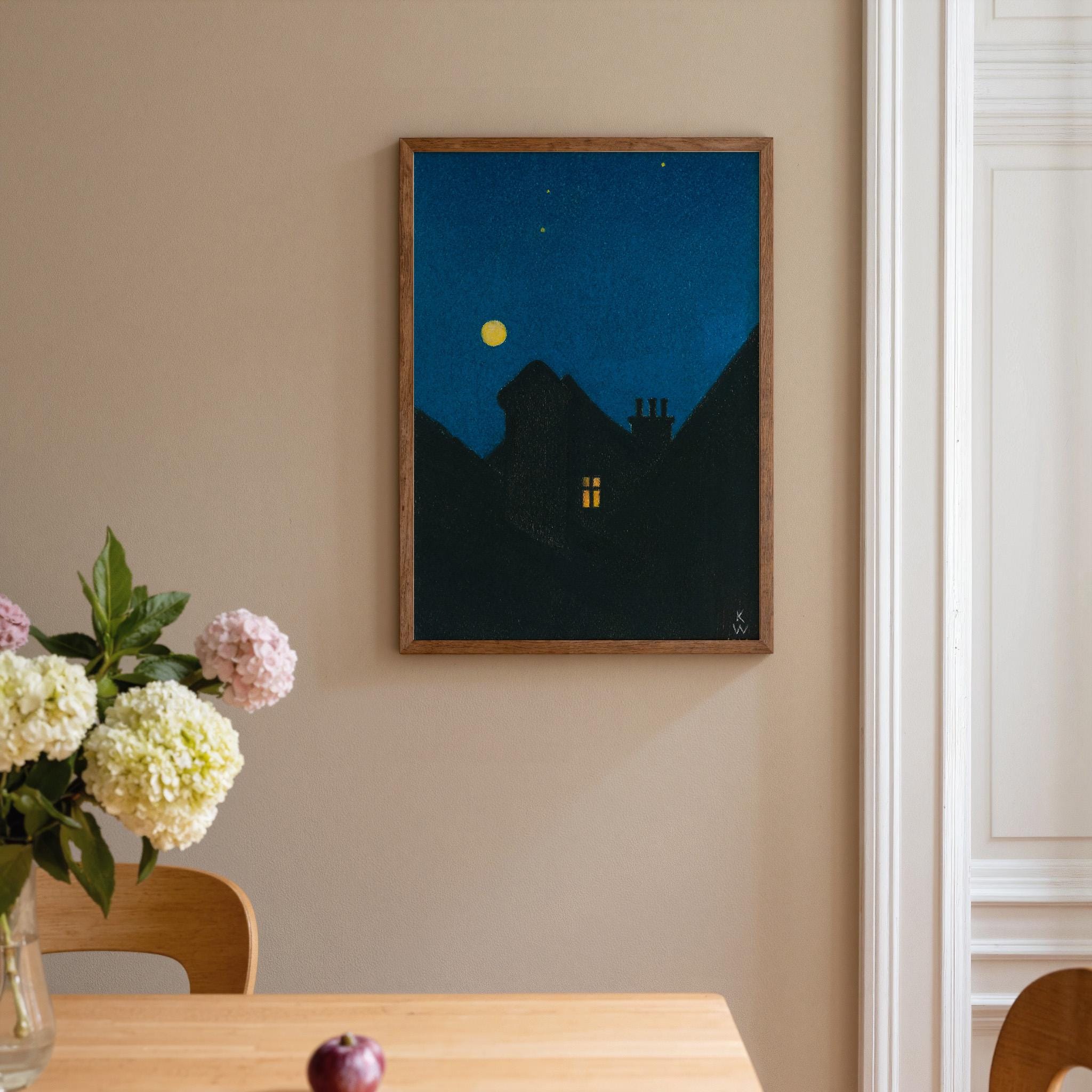 Mondnacht Vertical Art Print