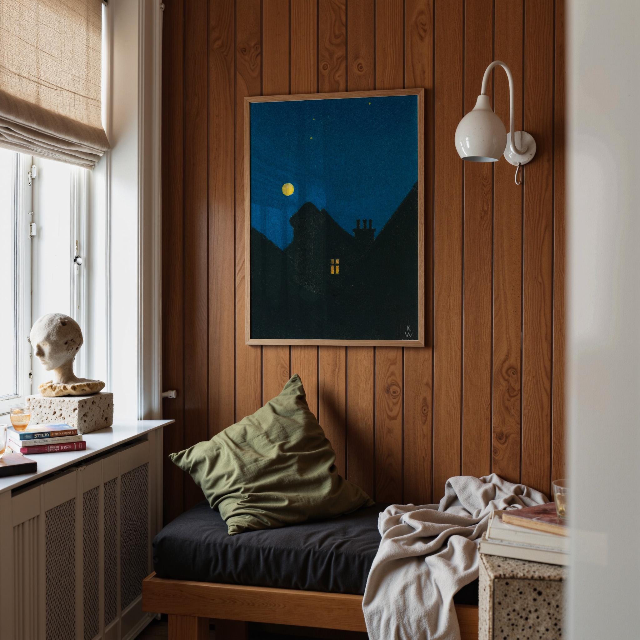 Mondnacht Vertical Art Print