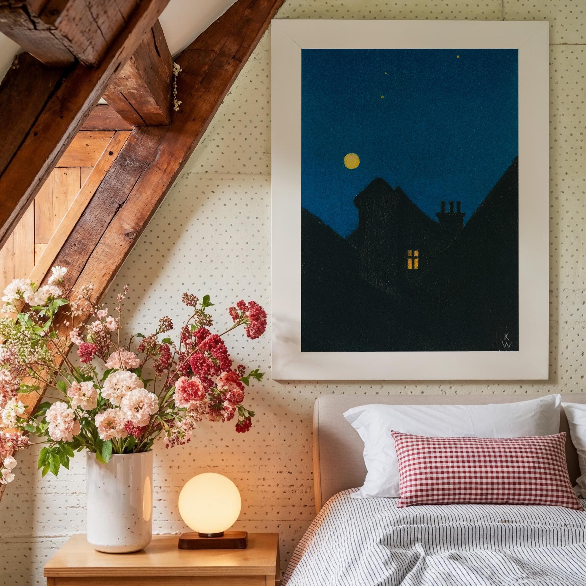 Mondnacht Vertical Art Print