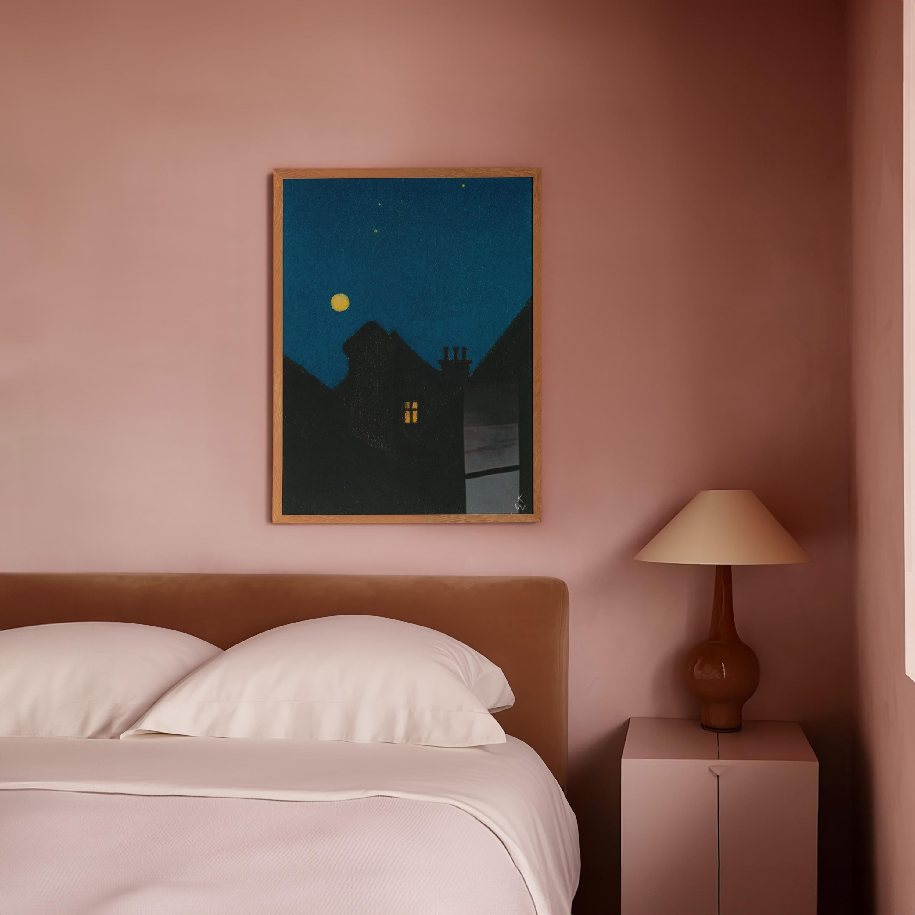 Mondnacht Vertical Art Print