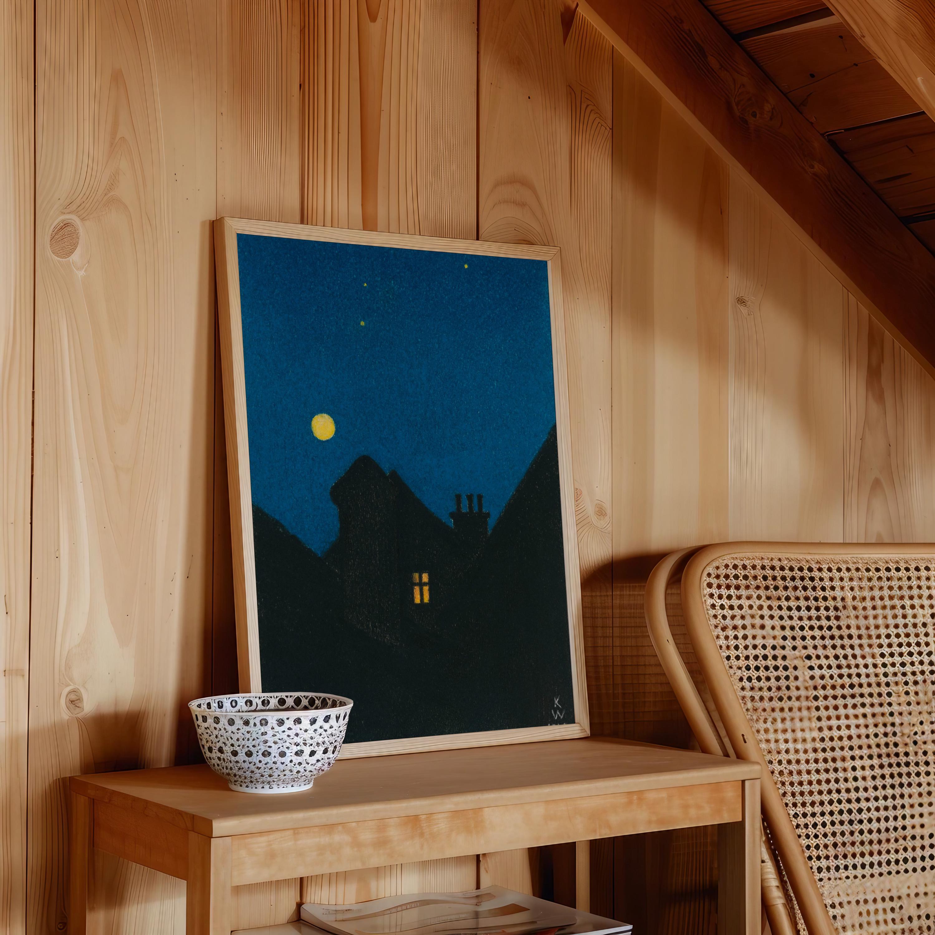 Mondnacht Vertical Art Print