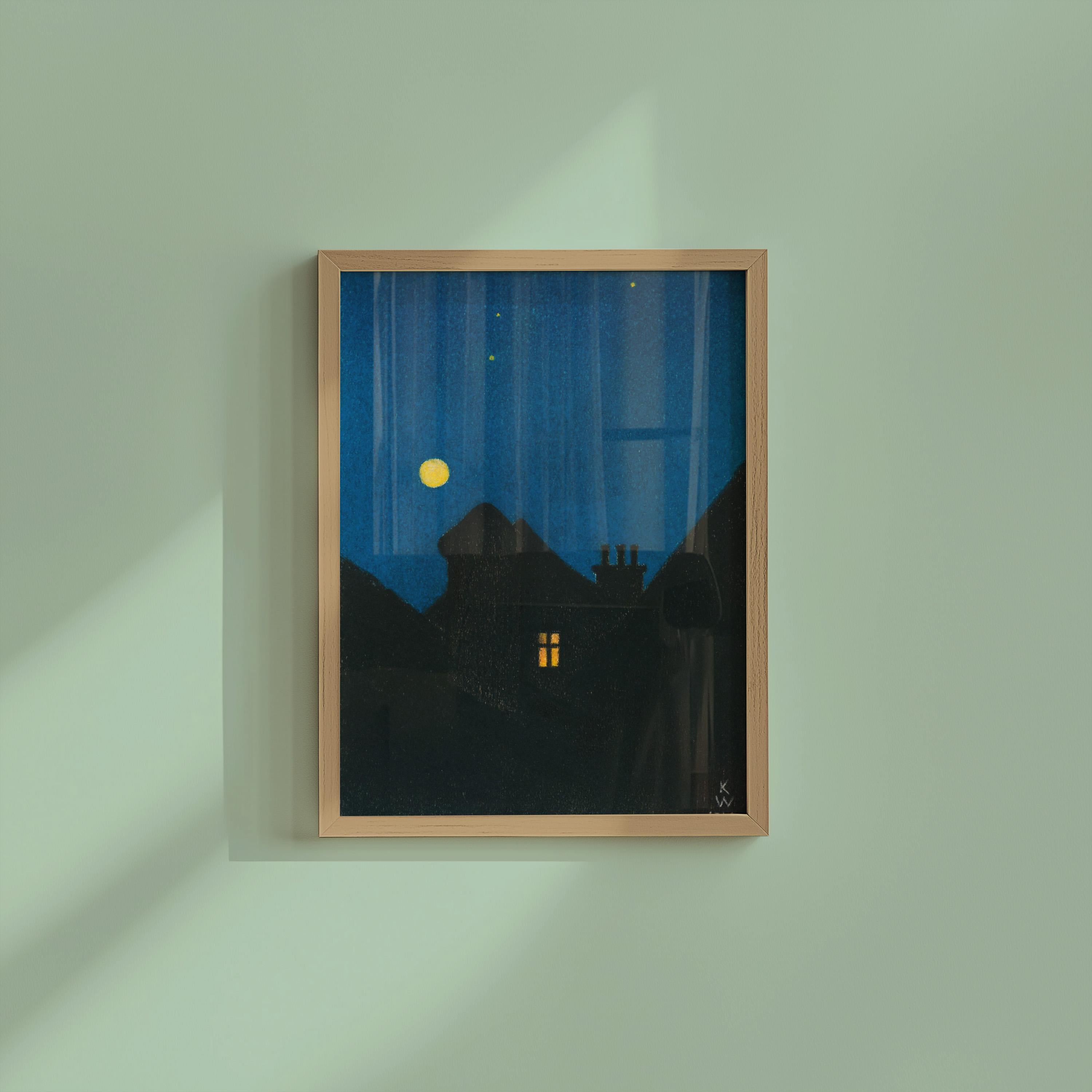 Mondnacht Vertical Art Print