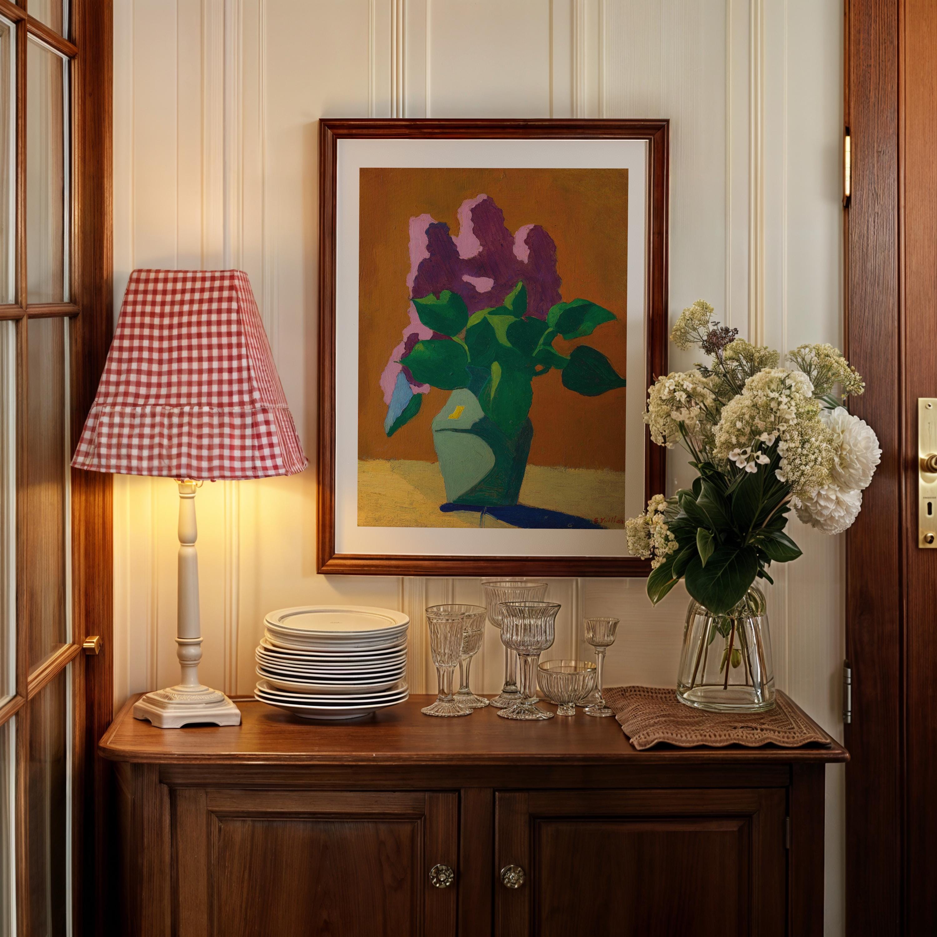 Les Lilas Vertical Art Print Digital Download