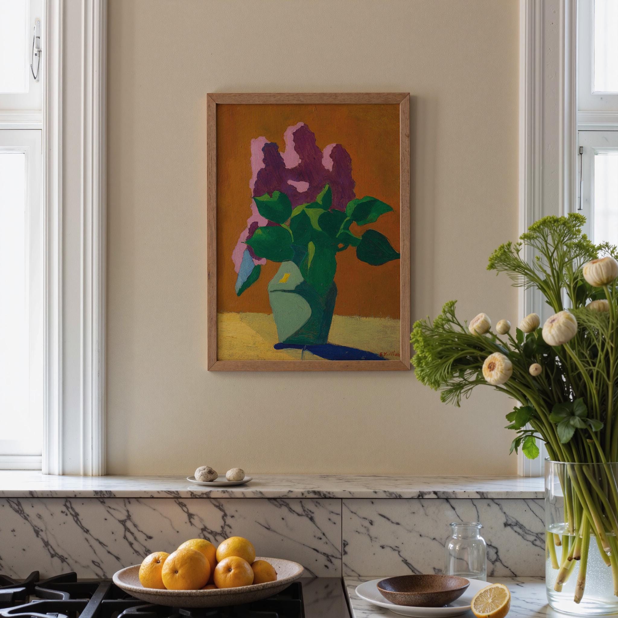 Les Lilas Vertical Art Print Digital Download