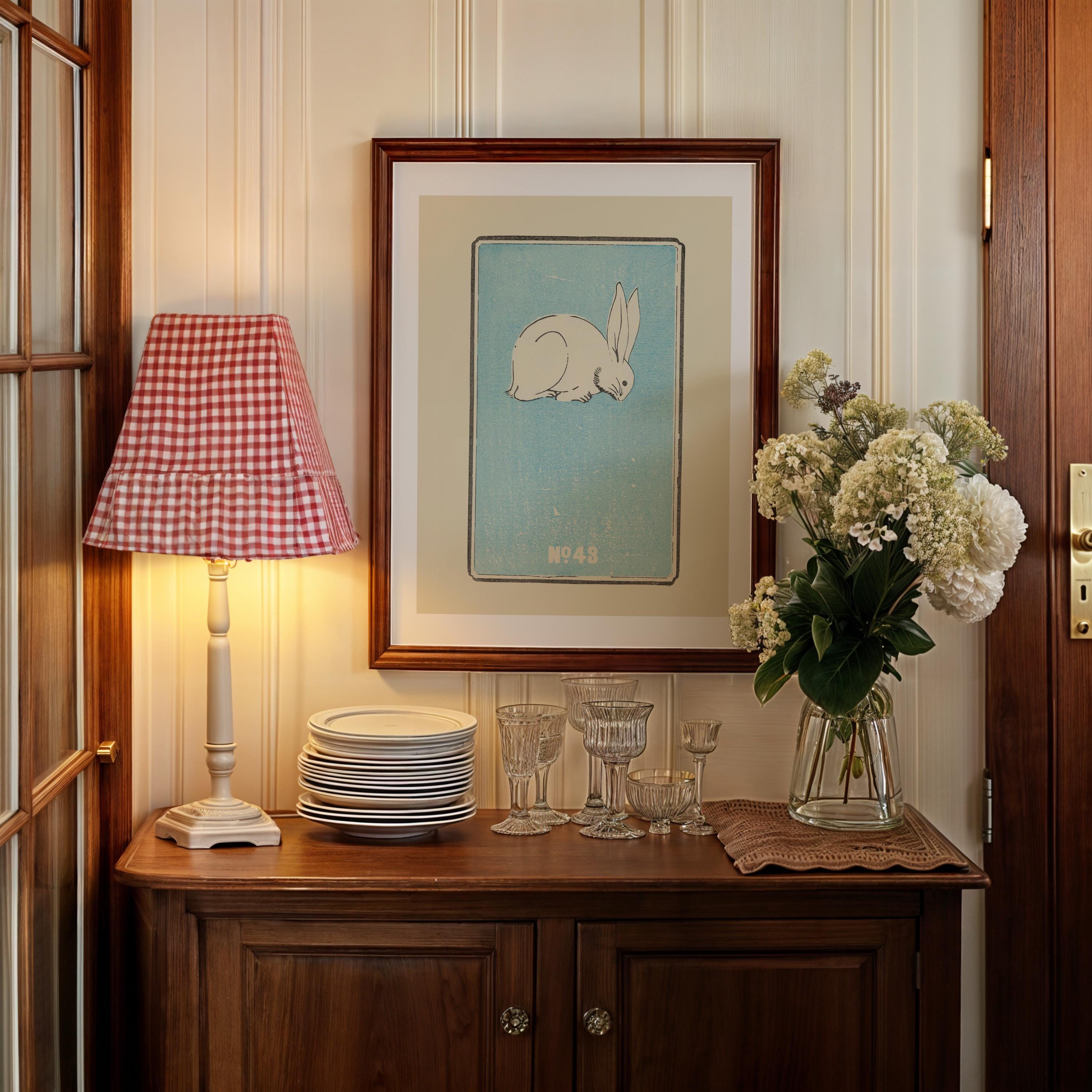 Bunny No 43 Vertical Art Print Digital Download