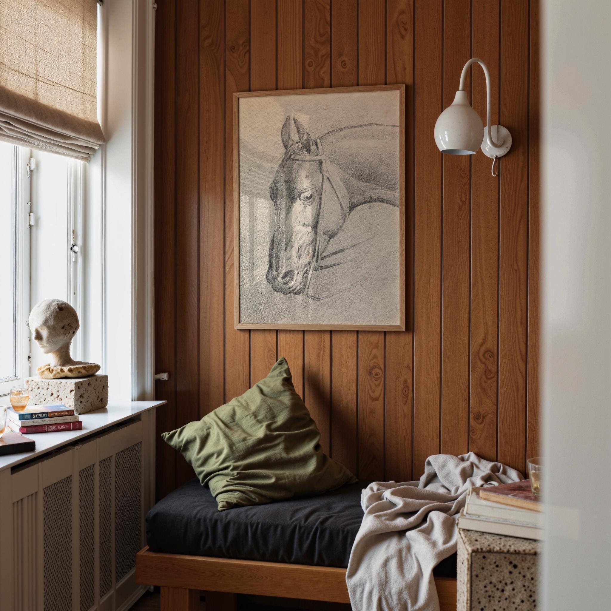 Head of Horse Vertical Art Print Digital Download