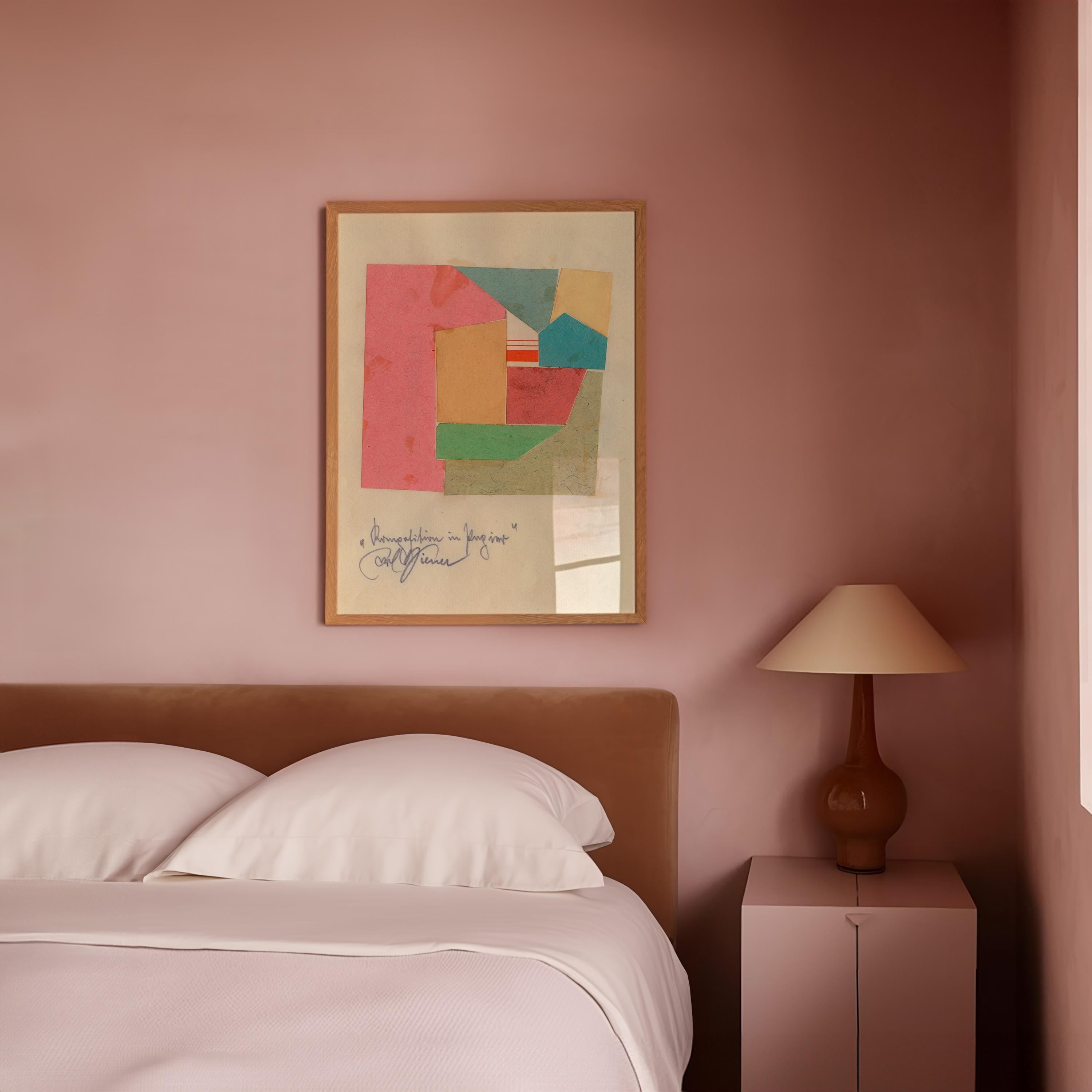 Komposition in Papier Vertical Art Print Digital Download