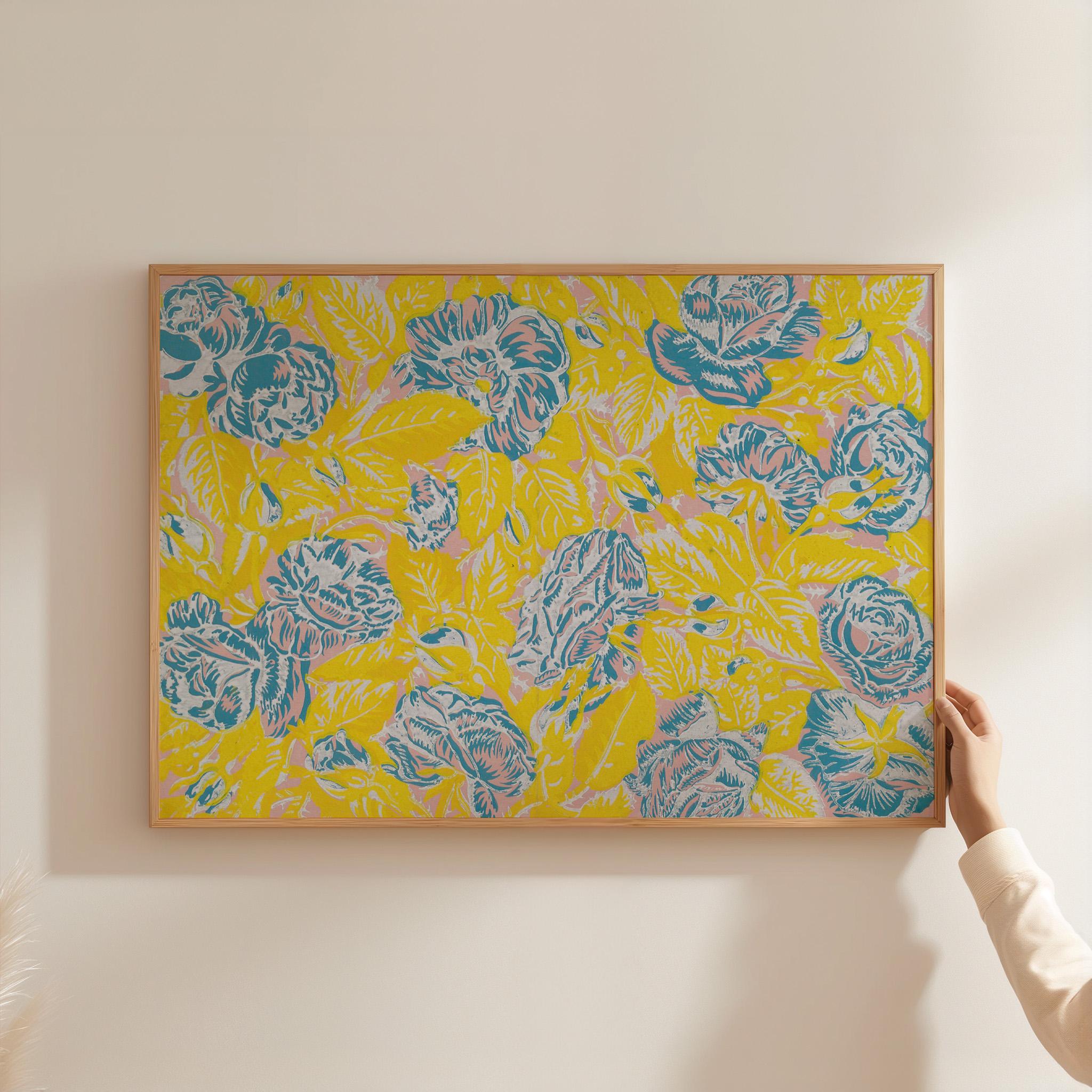 Yellow Papier Horizontal Art Print (Digital Download)