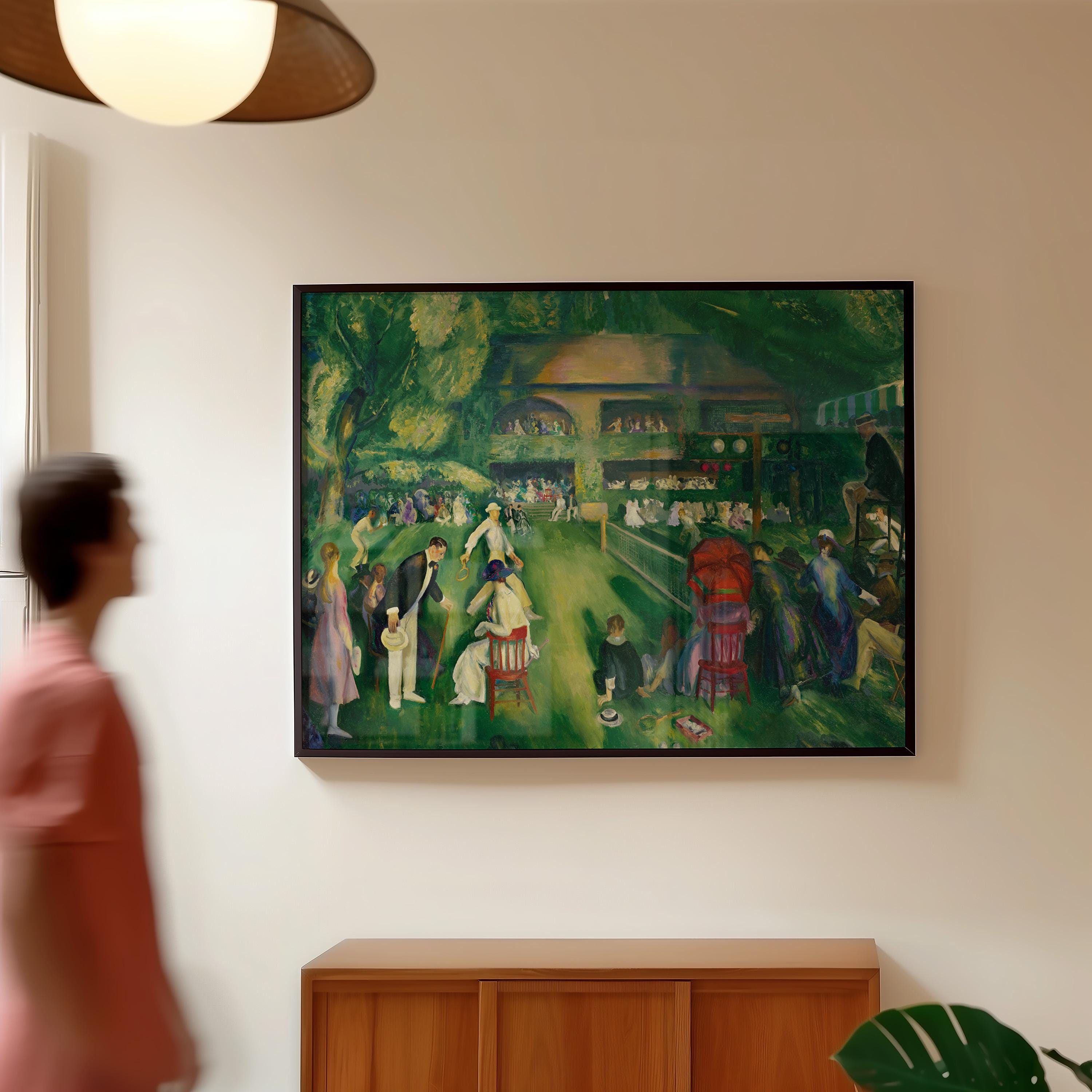 Tennis at Newport Horizontal Art Print (Digital Download)