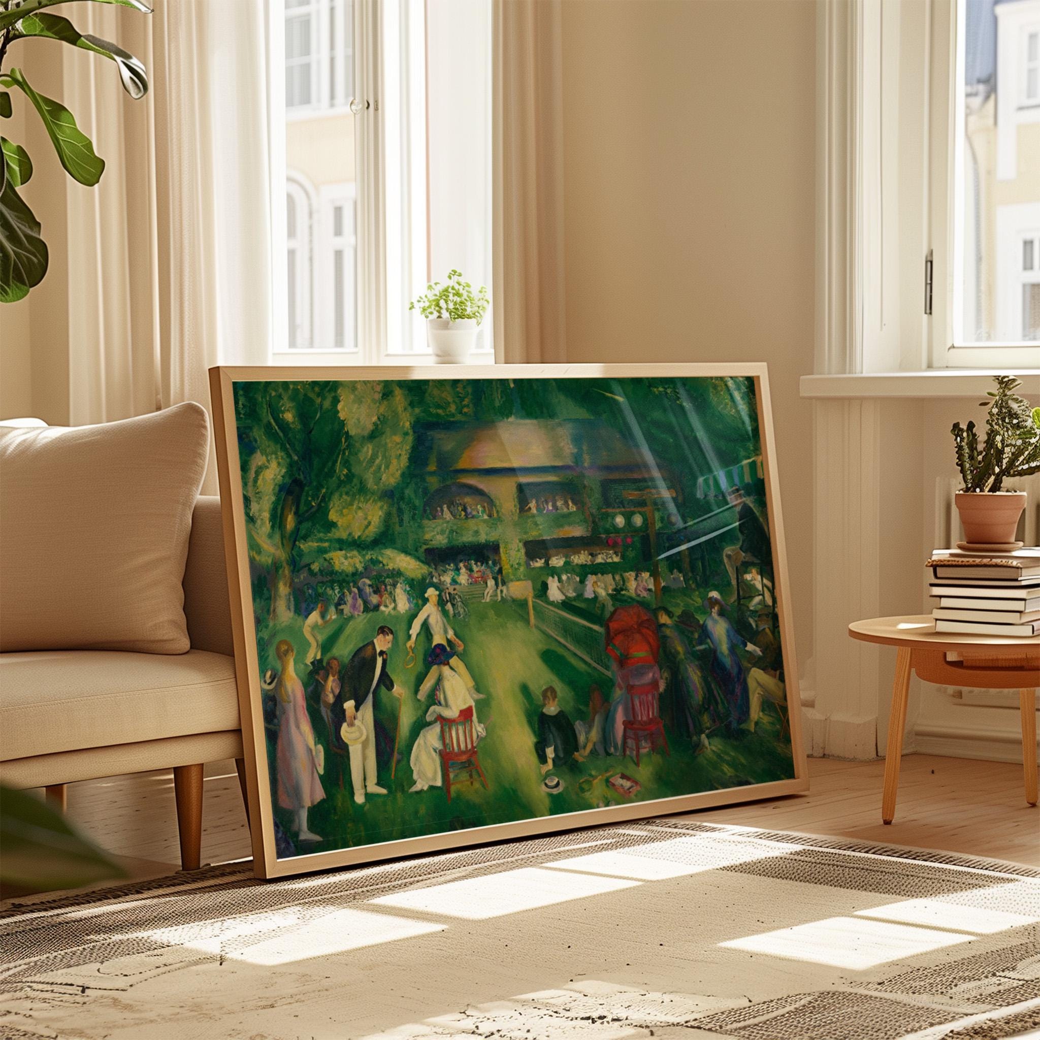 Tennis at Newport Horizontal Art Print (Digital Download)