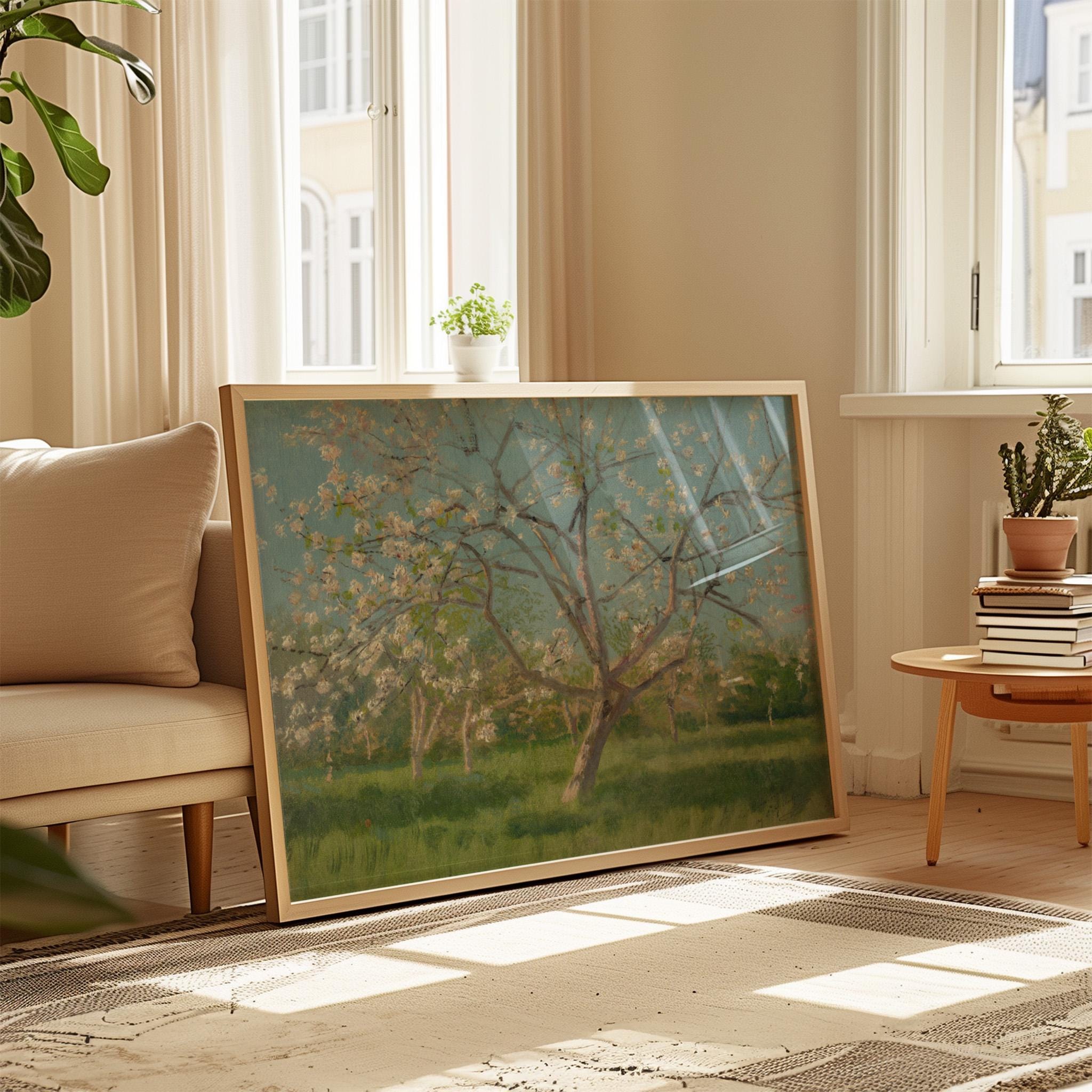 Study of Blooming Trees Horizontal Art Print (Digital Download)