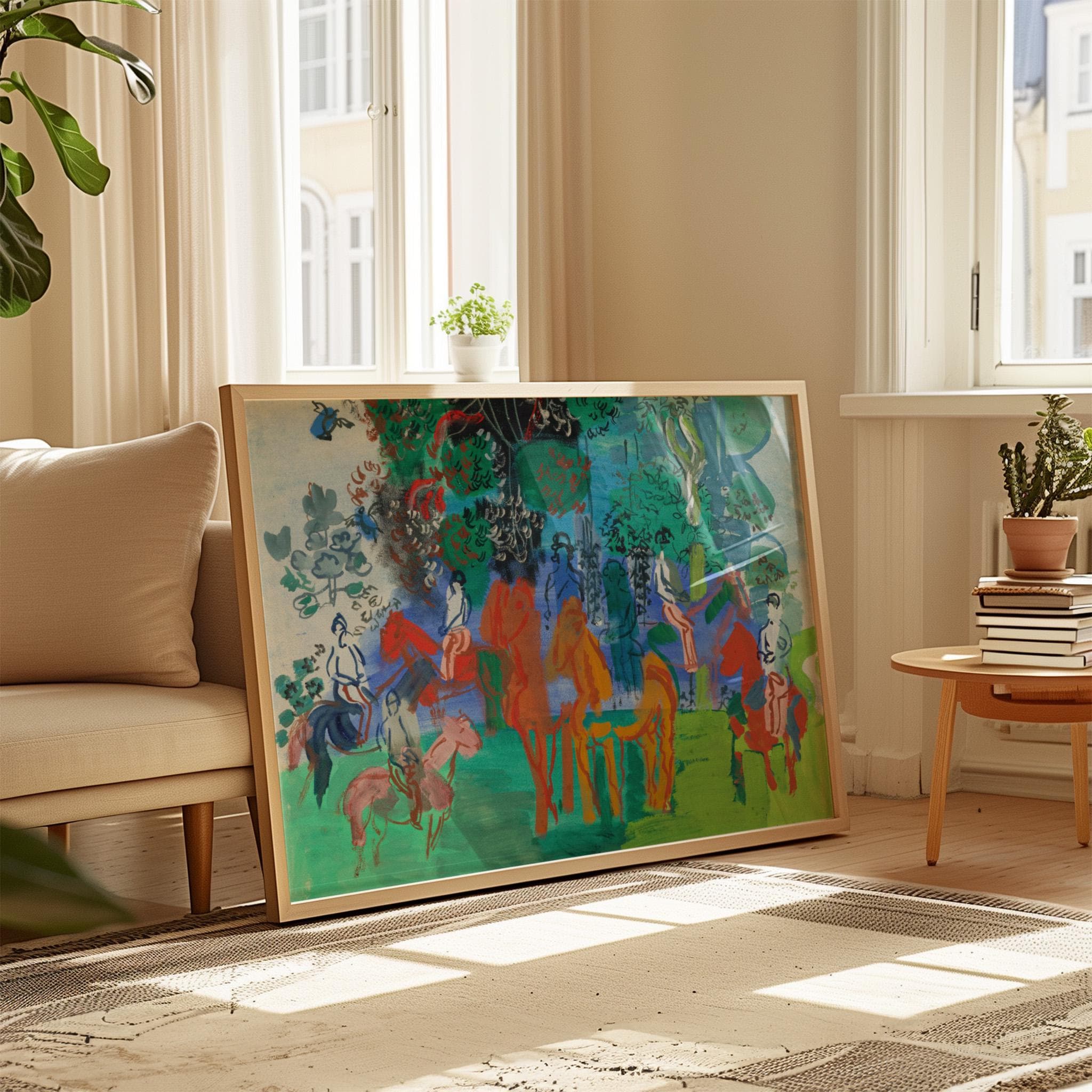 Cavaliers Sous Bois Horizontal Art Print Digital Download