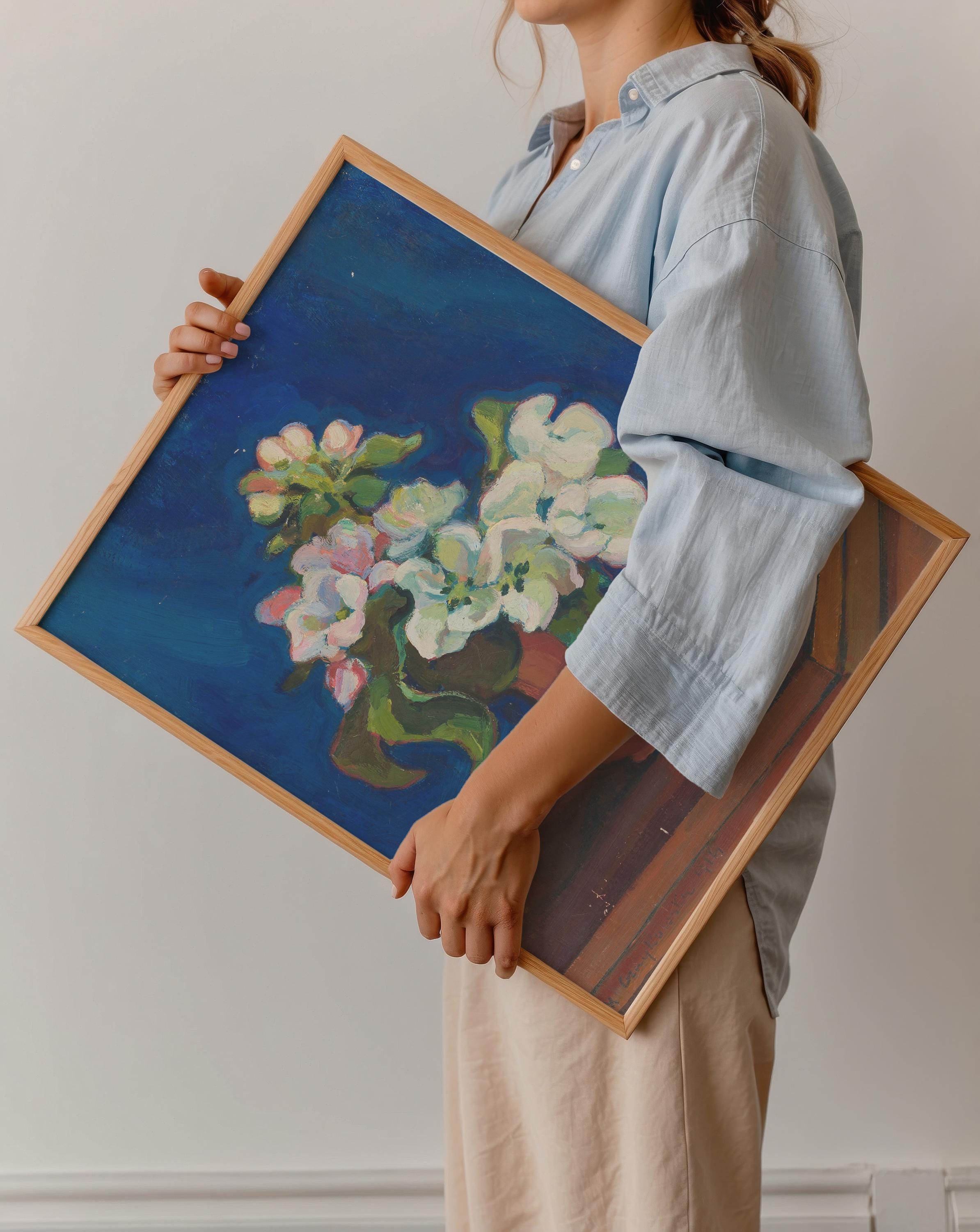 Apple Blossom Vertical Art Print Digital Download