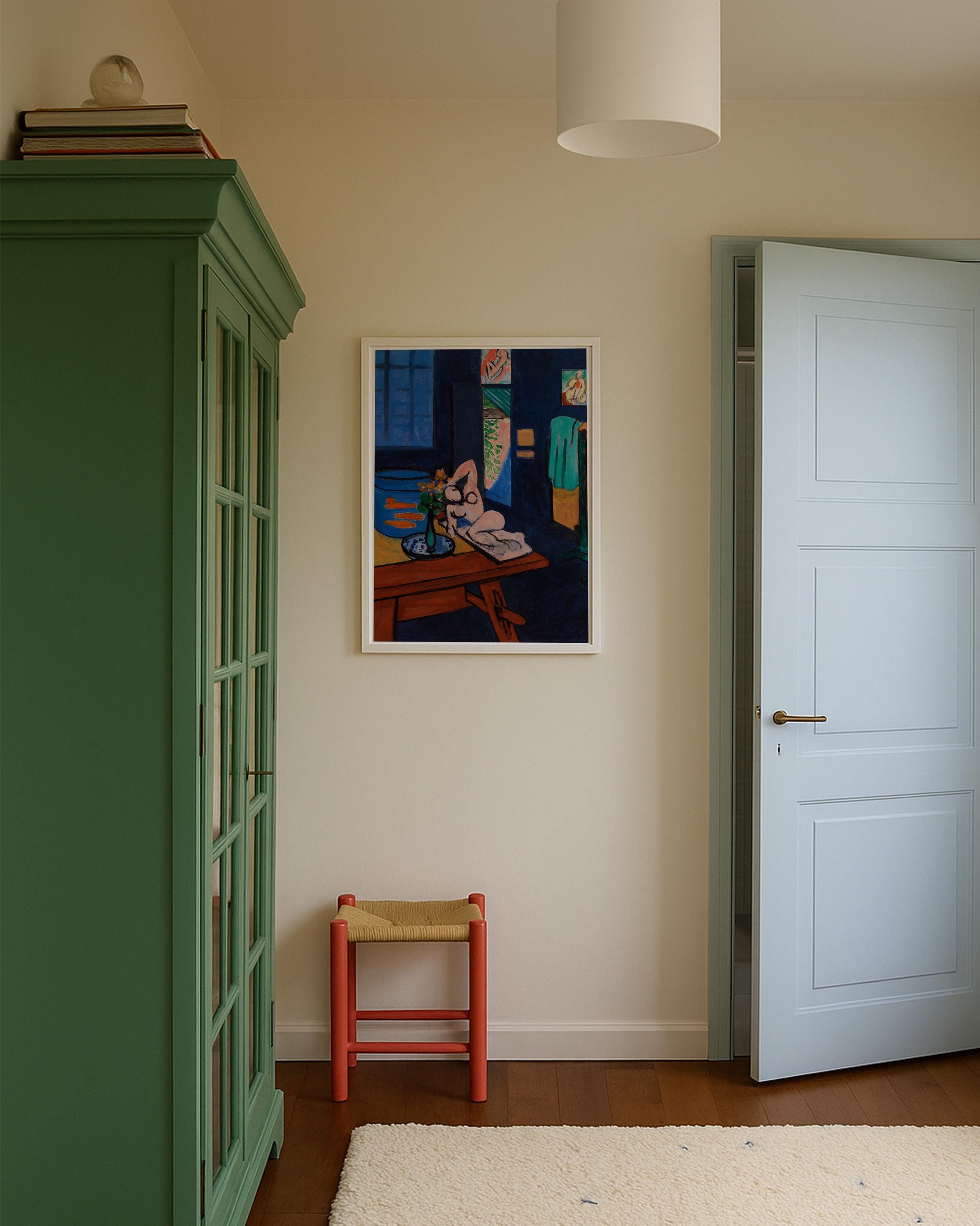Studio with Goldfish Vertical Art Print Digital Art Print